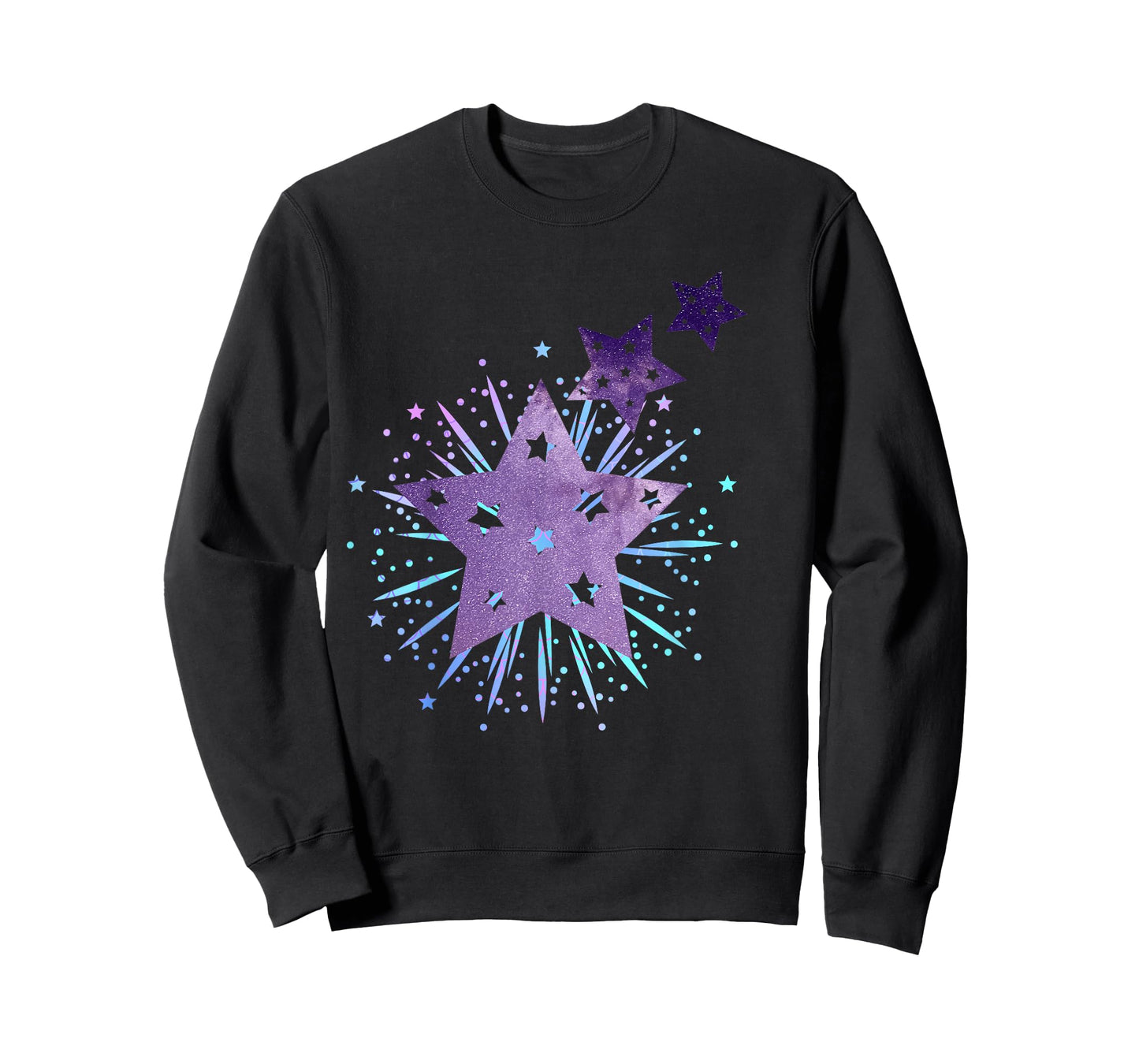 Purple Starburst Shooting Star T-Shirt