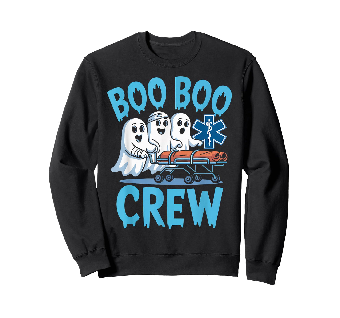 Funny Boo Boo Crew EMT Nurse Halloween Costumes Men Women T-Shirt