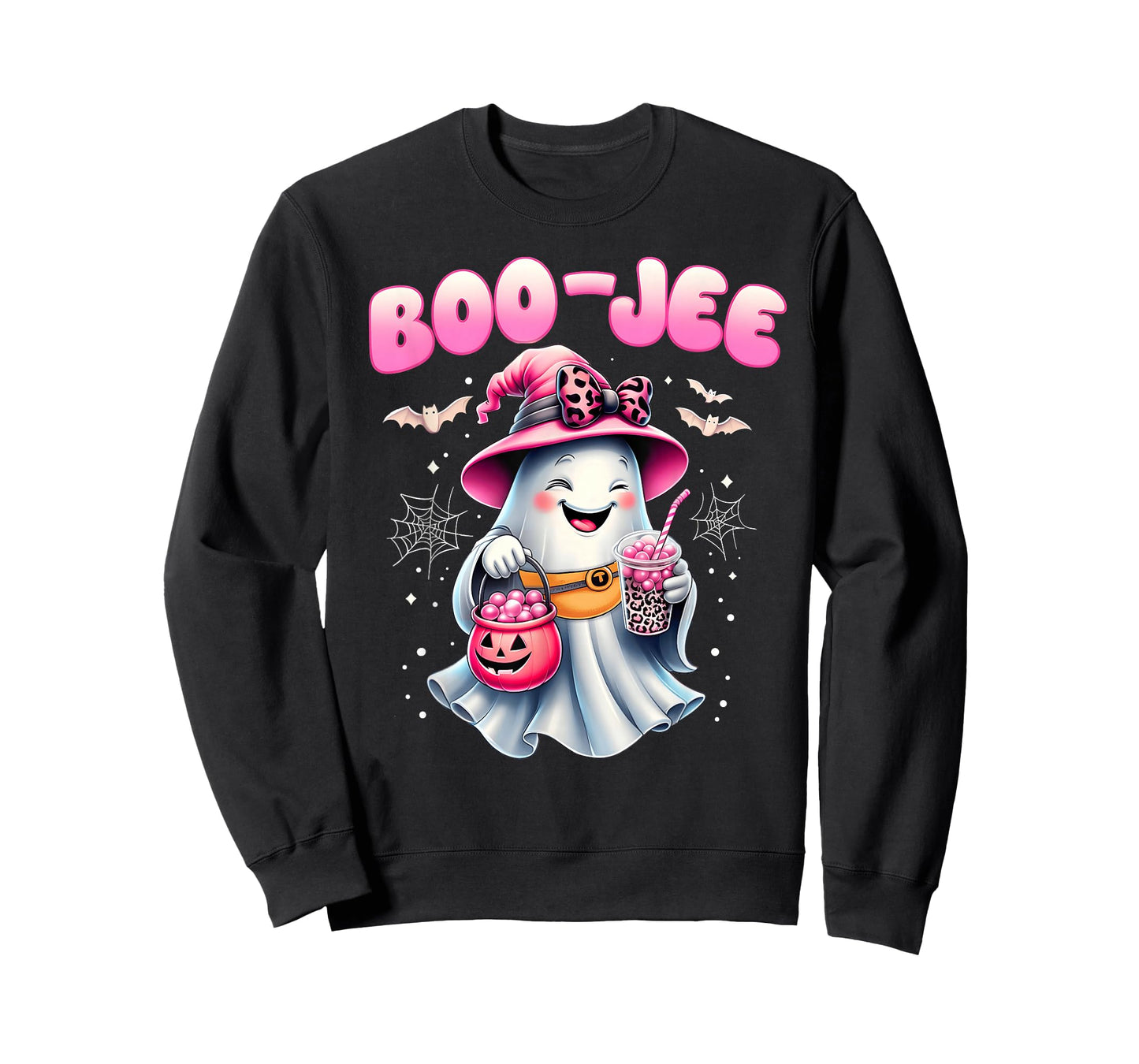 Boo JEE Boujee Spooky Season Cute Halloween Costumes Girls T-Shirt