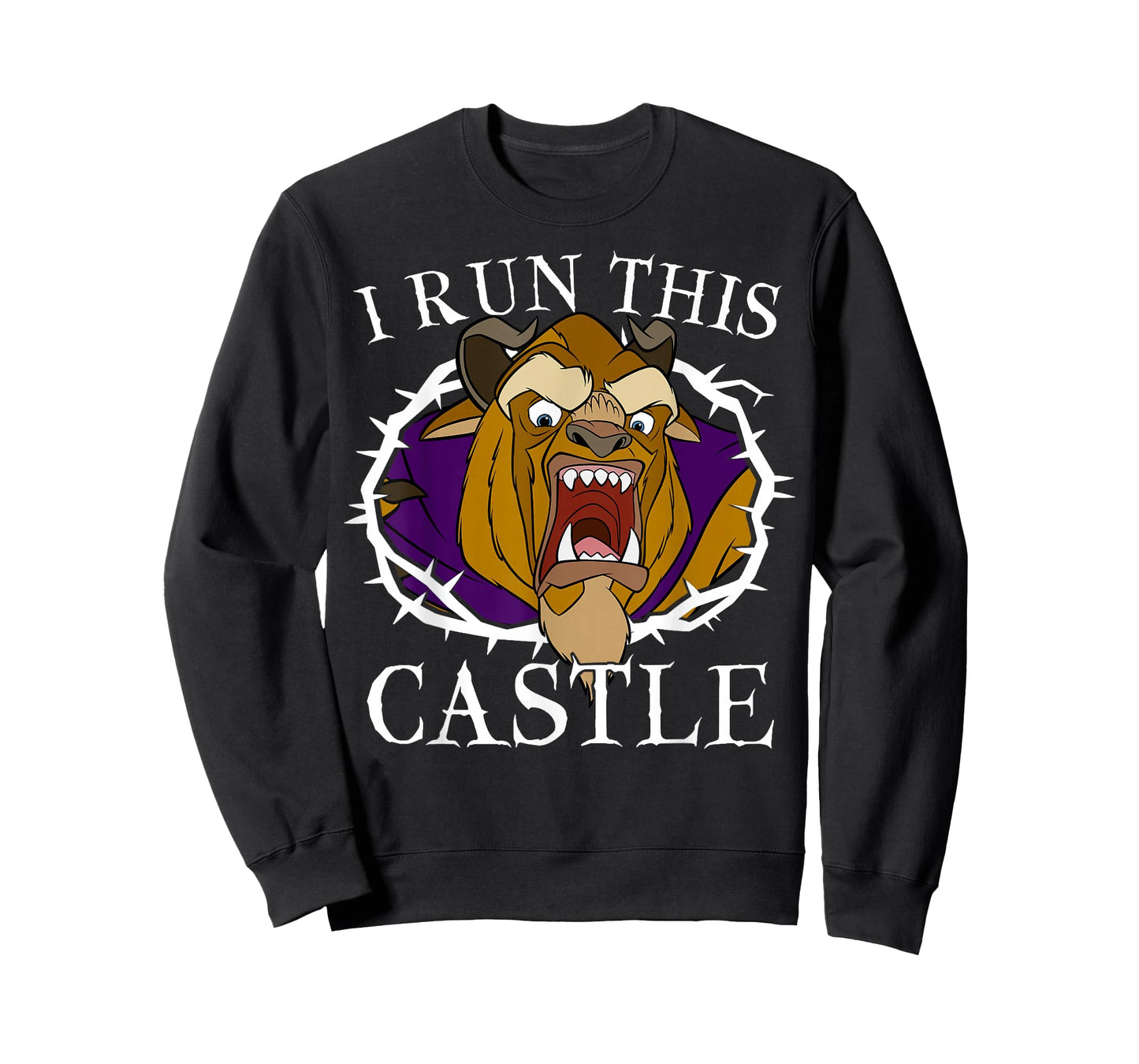 Disney Beauty And The Beast I Run This Castle Thorn Portrait T-Shirt