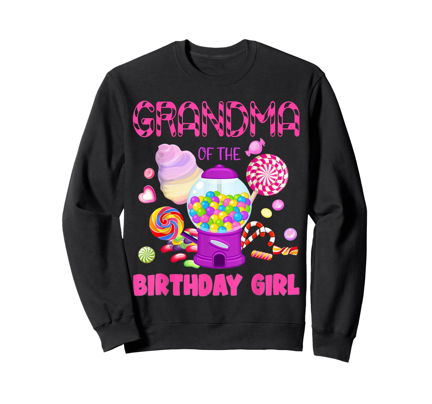 Grandma Of The Birthday Gifts Girl Candyland Candy Birthday T-Shirt