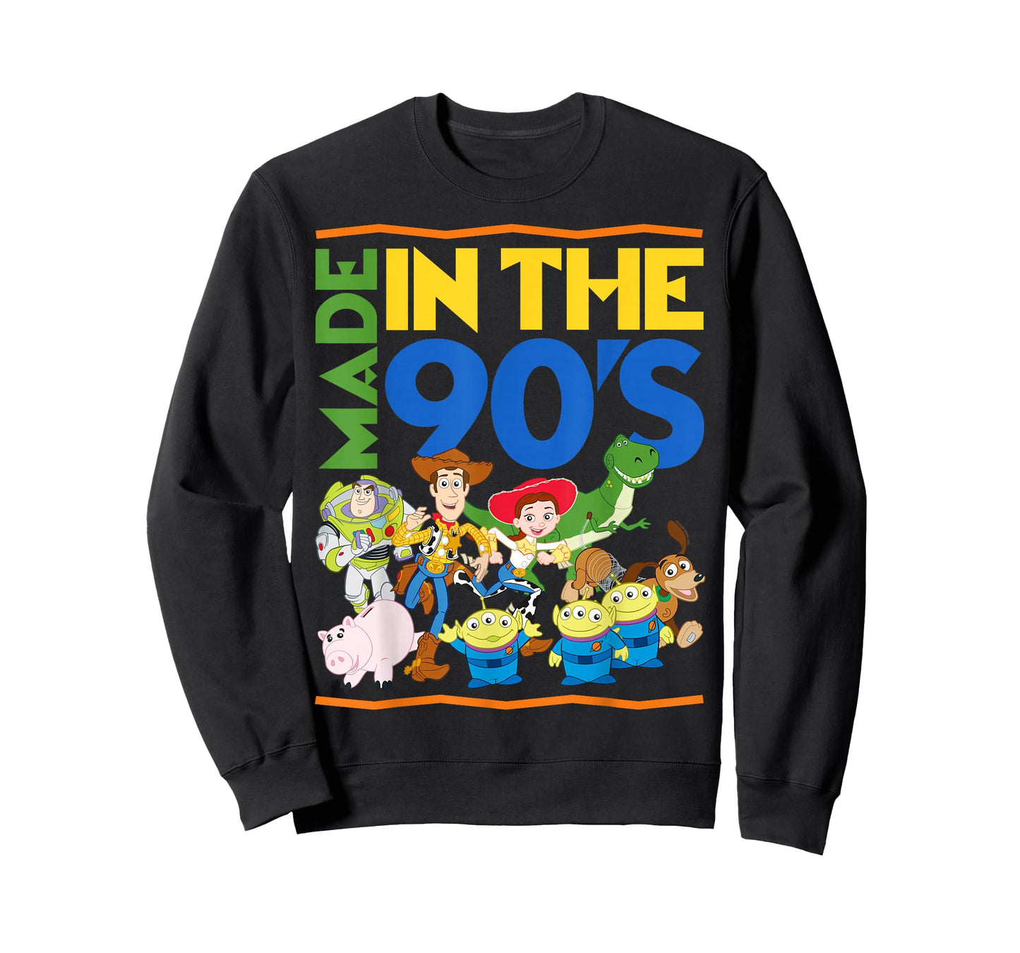 Disney Pixar Toy Story Made in the 90's Retro Group Shot T-Shirt
