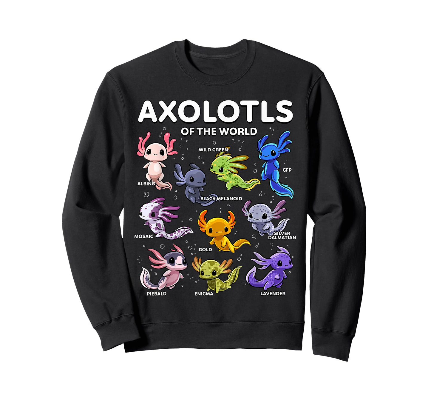 Axolotl Shirt Kawaii Axolotls of The World Axolotl Animals T-Shirt