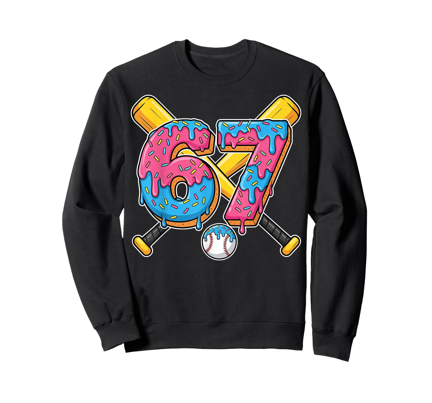 Baseball Drip Number 67 Player 67th Birthday Meme Gen Alpha T-Shirt