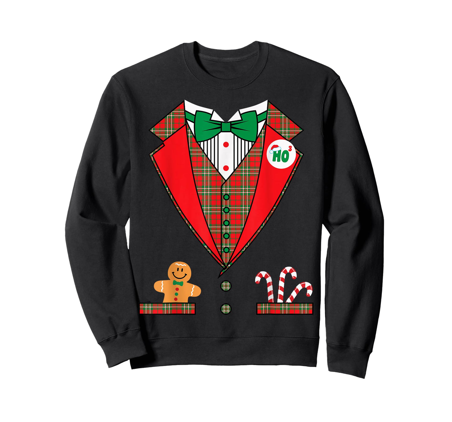 Nat's Gift Shop Funny Christmas Costume T-Shirt, Men & Boys, Black, Short Sleeve, Classic Fit, Pull On, Crew Neck, Small