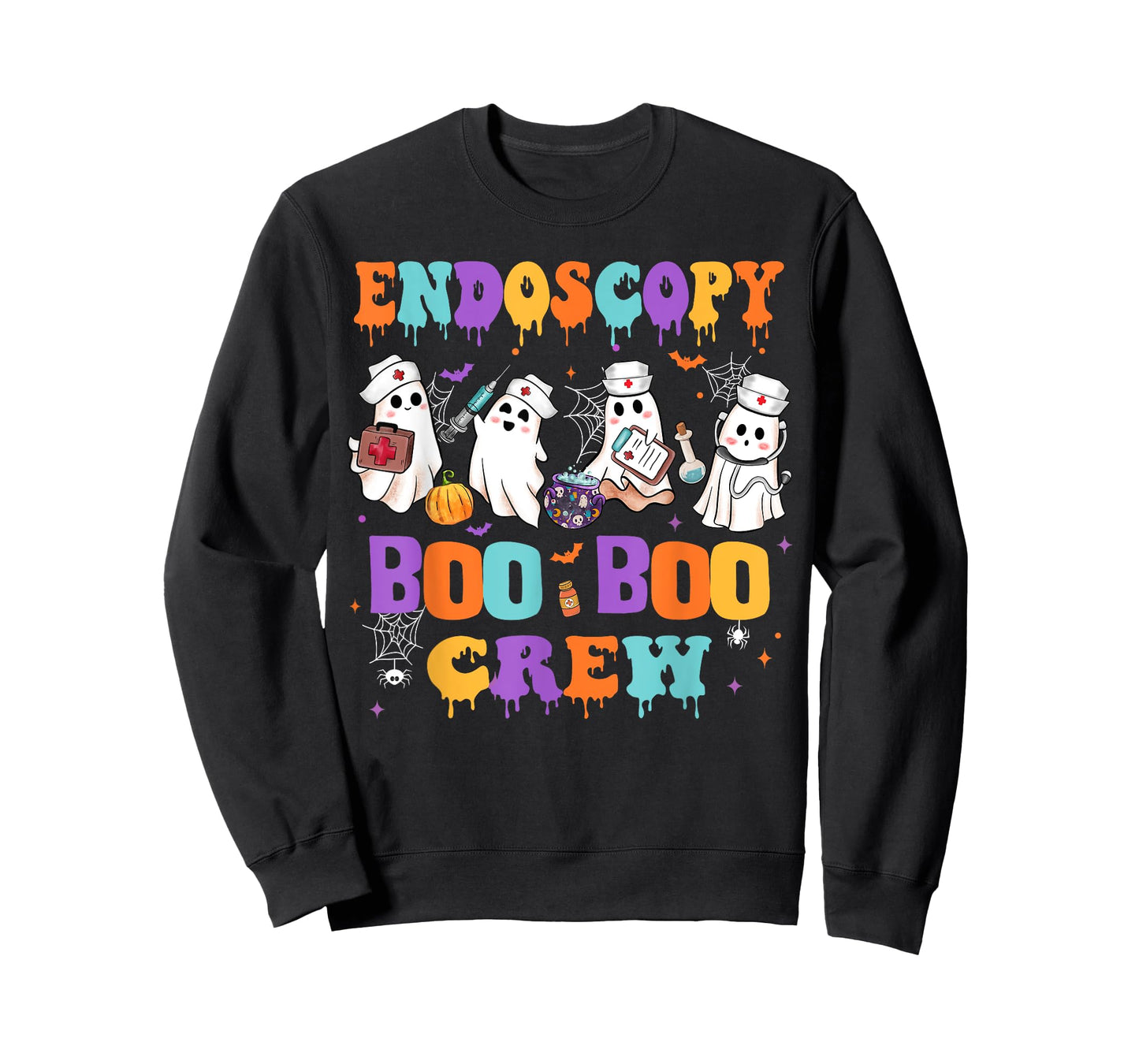 Endoscopy Nurse Boo Boo Crew Nurse Halloween Squad Nursing T-Shirt