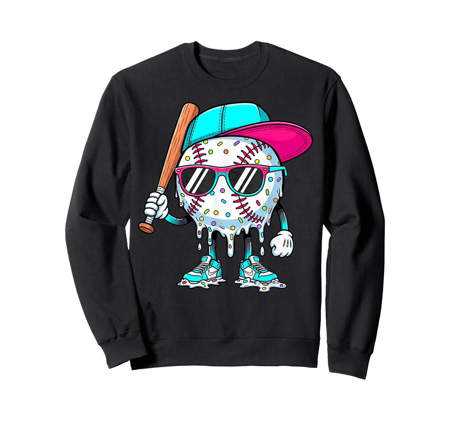 Baseball Lifestyle 101 Apparel Youth Baseball Drip Icecream T-Shirt