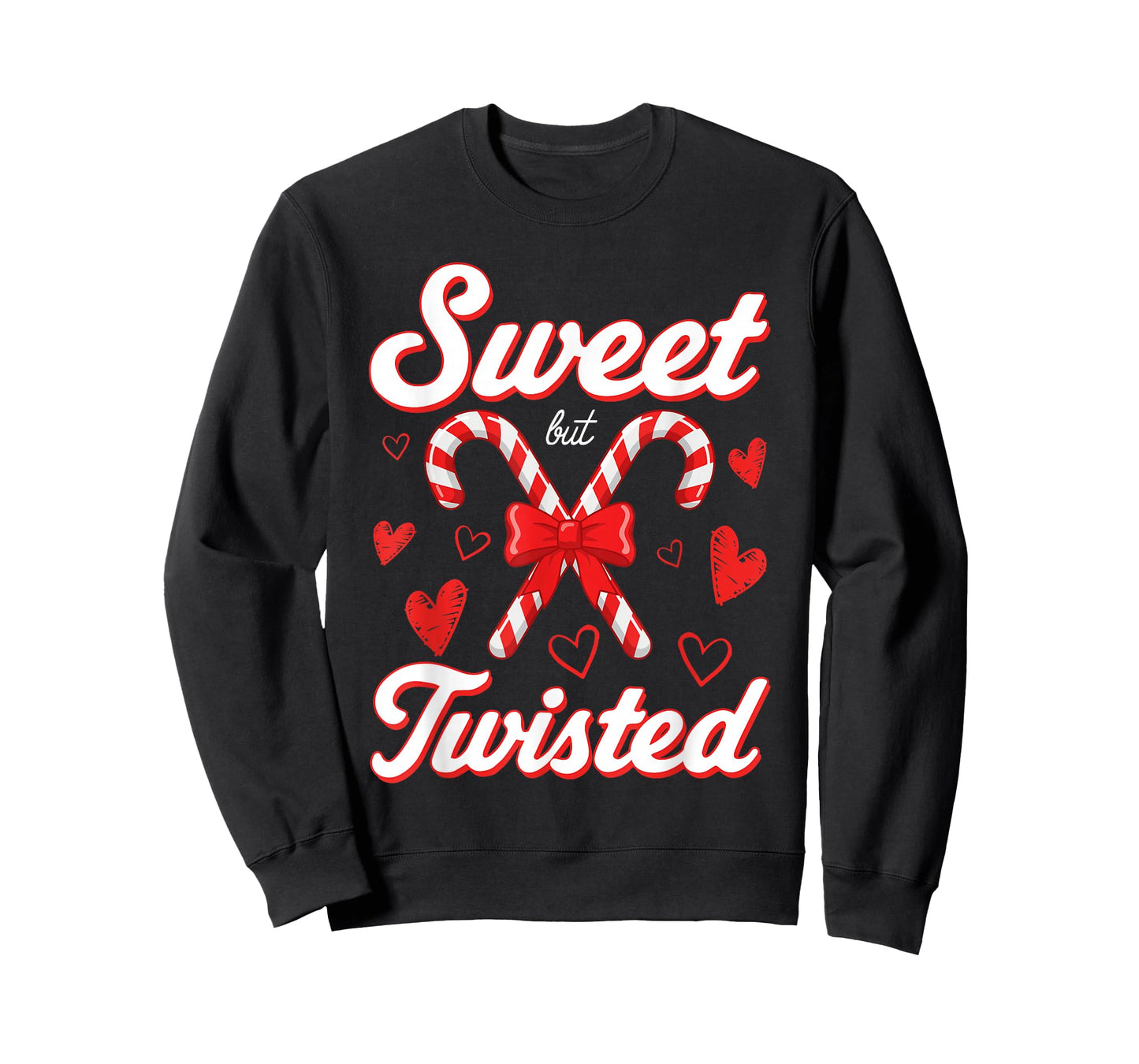 Funny Christmas Candy Cane Sweet But Twisted Xmas Holiday T-Shirt