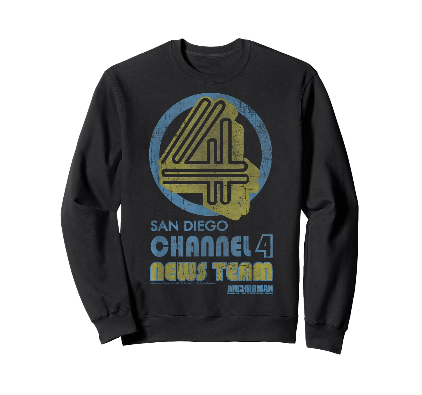 Anchorman San Diego Channel 4 News Team Logo T-Shirt