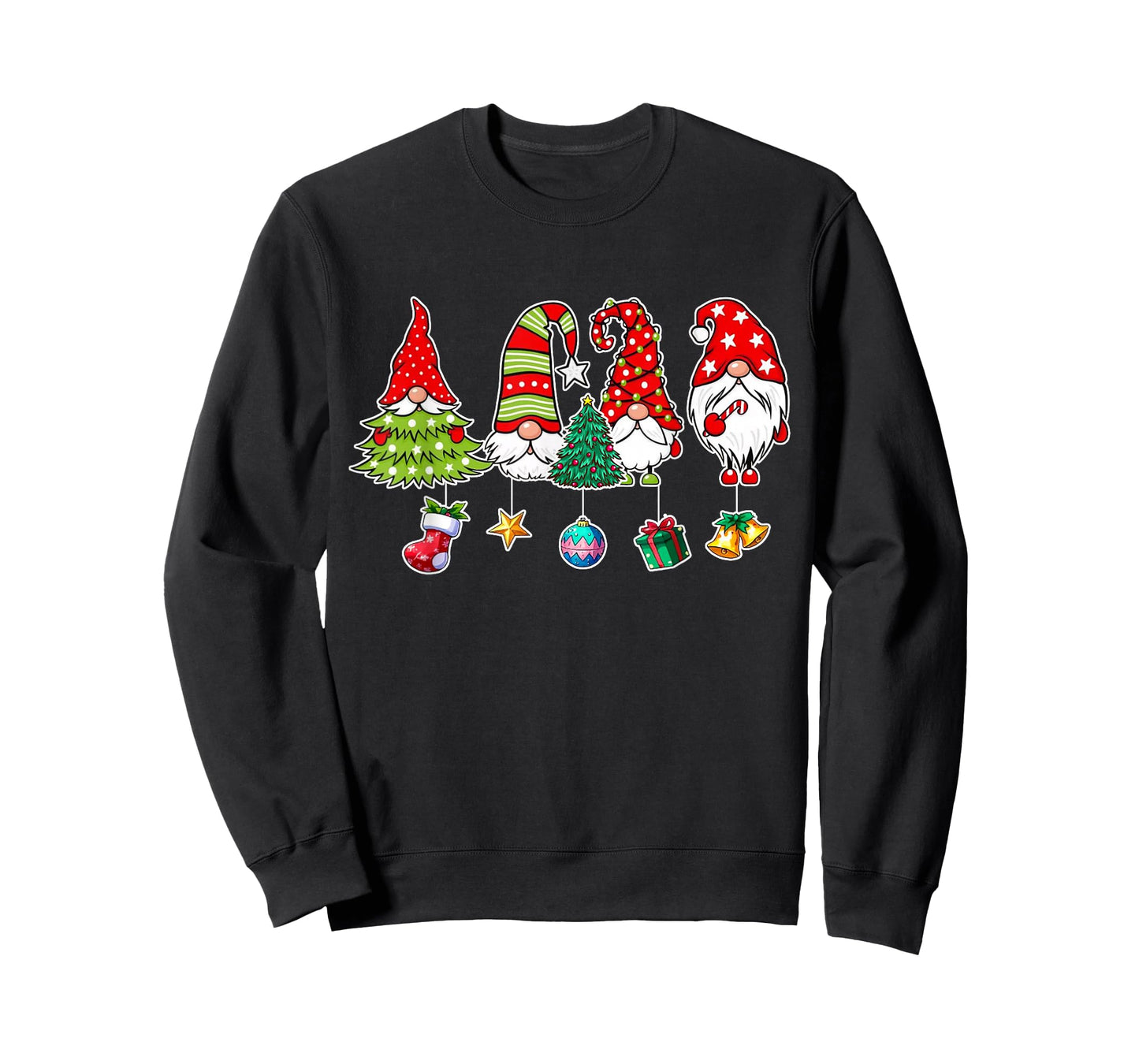 Cute Gnomes Merry Christmas Light Family Gnome Xmas Matching T-Shirt