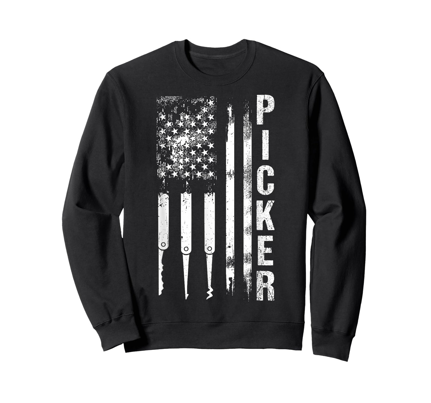 PICKER American Flag Patriot Patriotism Locksmith Fan T-Shirt