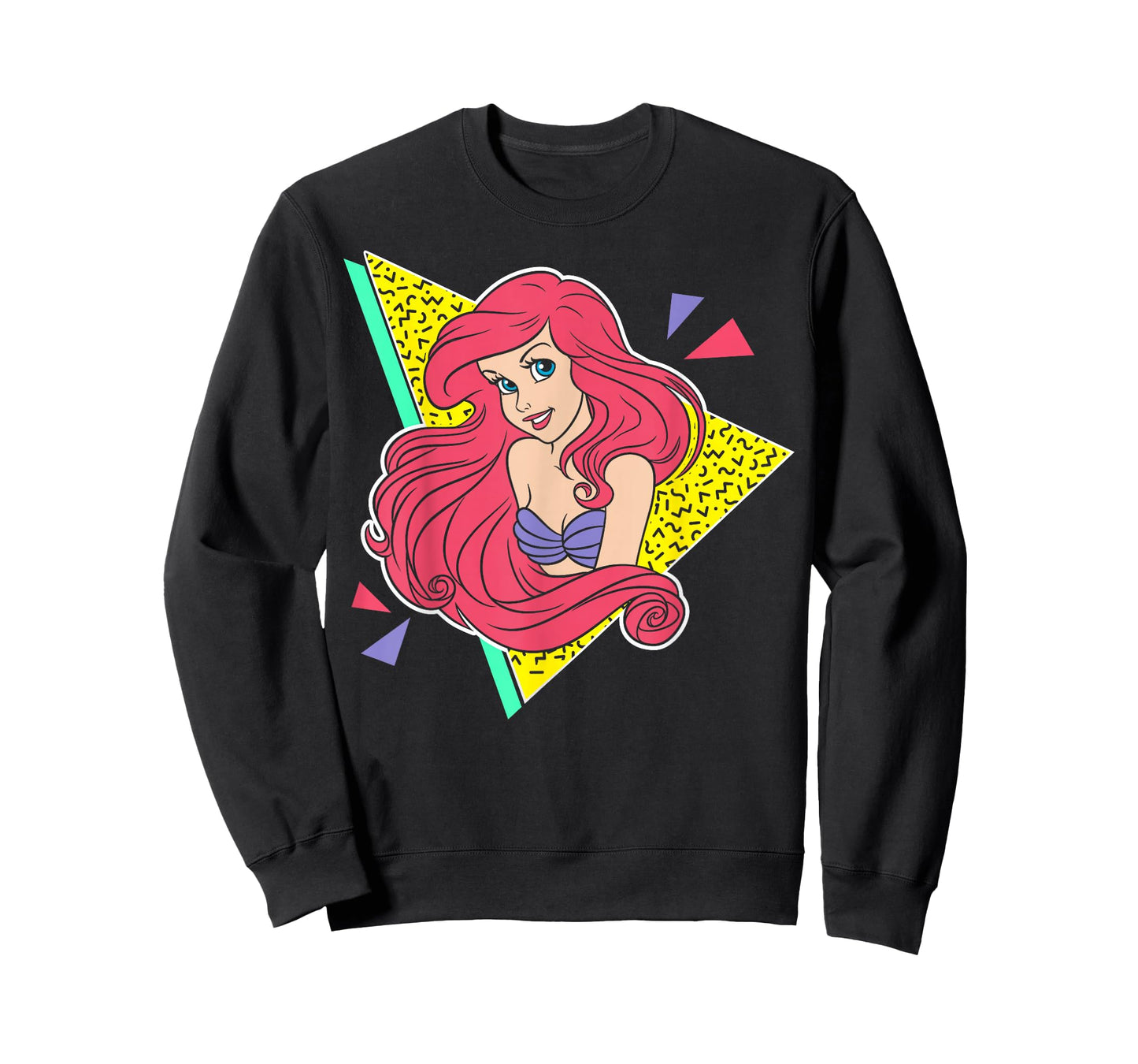 Disney Little Mermaid Ariel Retro 80's Style Graphic T-Shirt T-Shirt