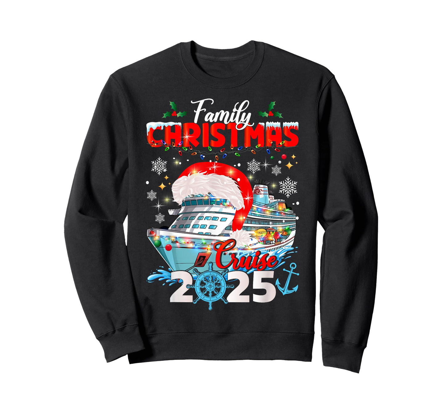 Family Christmas Cruise 2025 Winter Cruising Matching T-Shirt