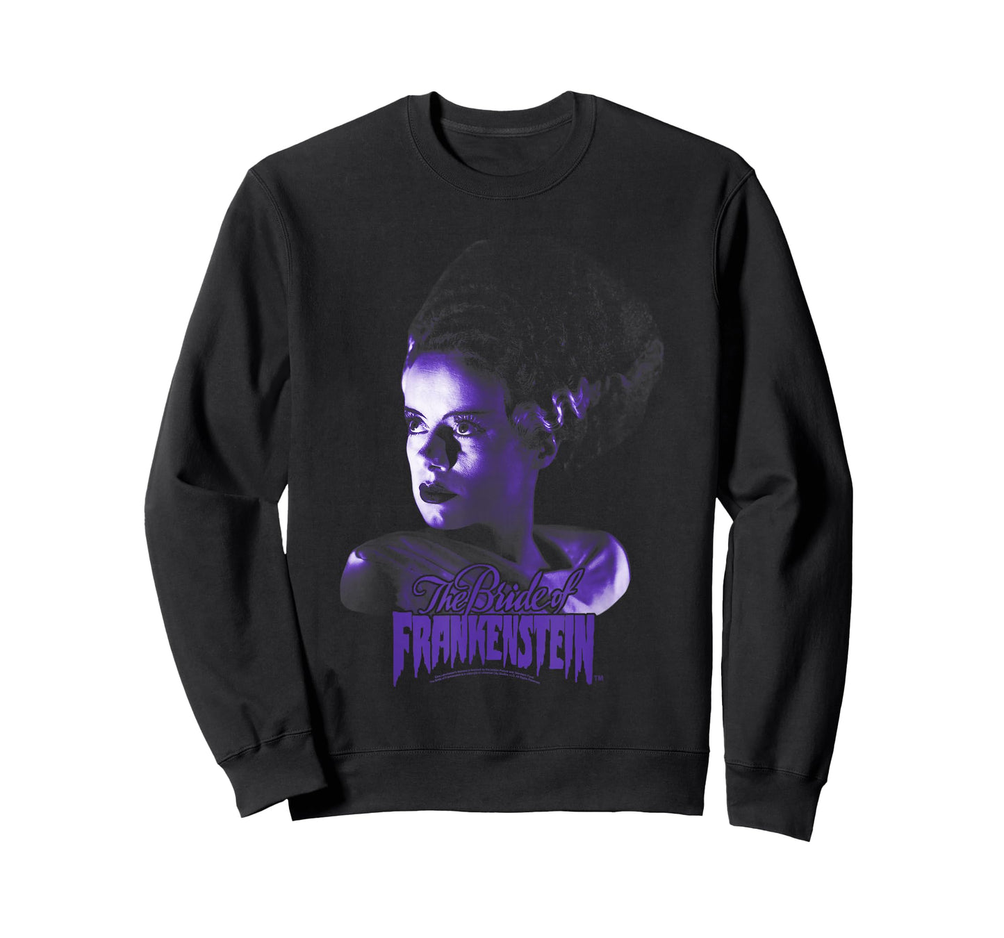 Universal Monsters Bride of Frankenstein Dark Portrait T-Shirt Small
