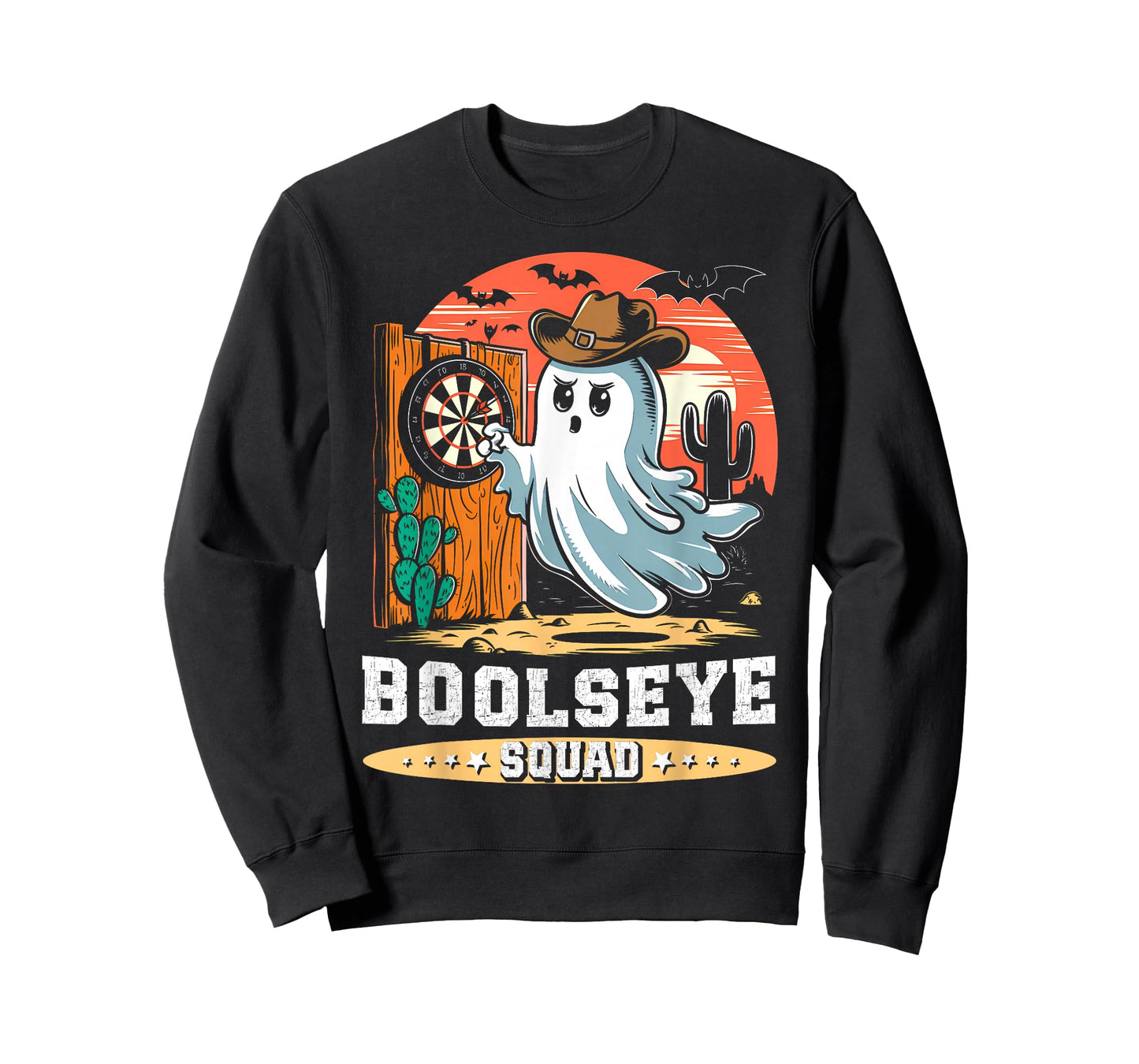 Boolseye Squad Halloween Darts Ghost Bullseye Player Darts T-Shirt