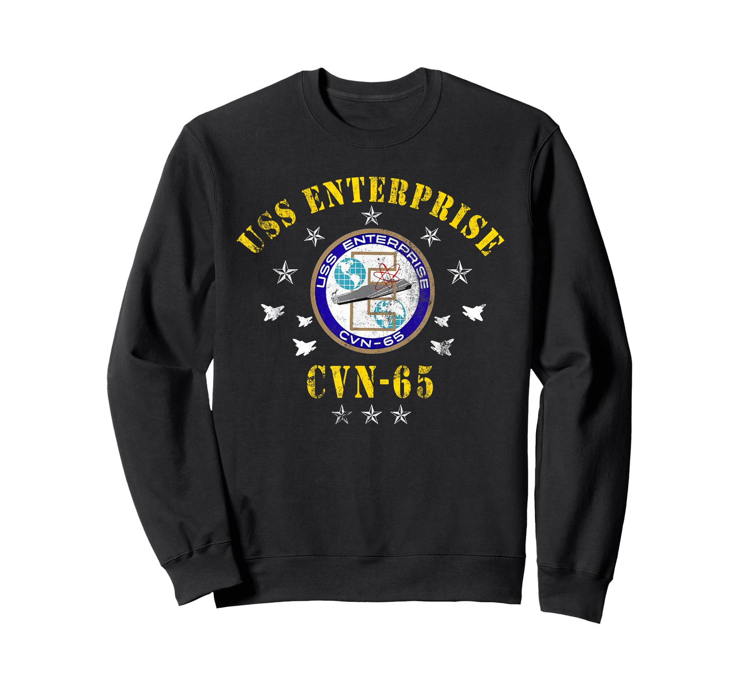 USS Enterprise CVN-65 Aircraft Carrier Veterans Day Vintage T-Shirt