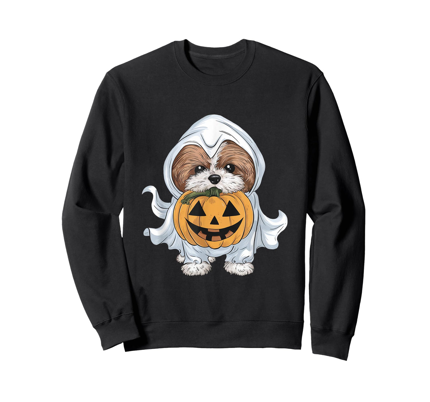 Shih Tzu Ghost Dog Halloween T-Shirt