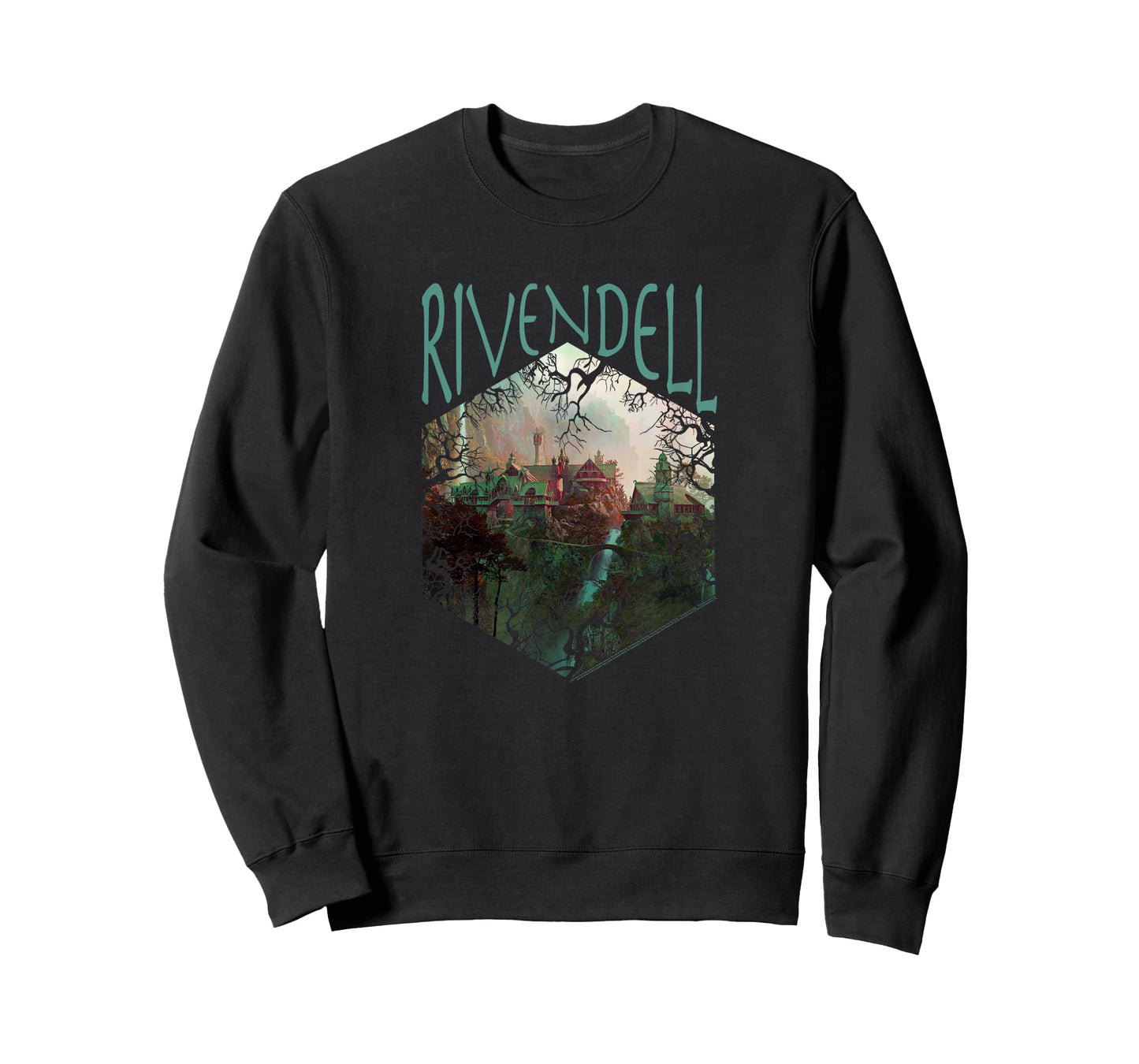 Lord of The Rings Rivendell Picture Hexagon T-Shirt