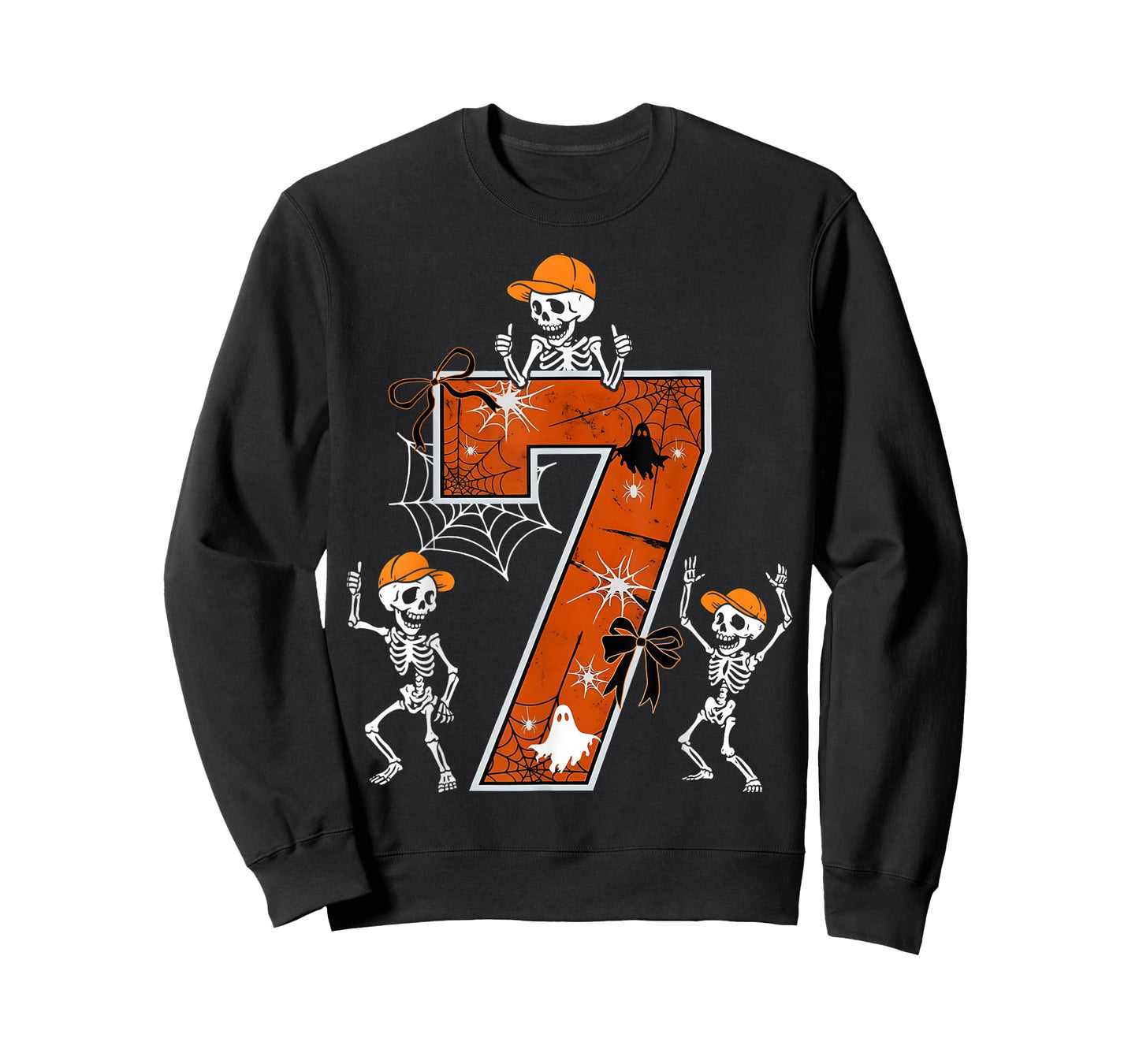 HUGvyn Six Seven Meme 6 7 Halloween Costume Dancing Skeleton T-Shirt