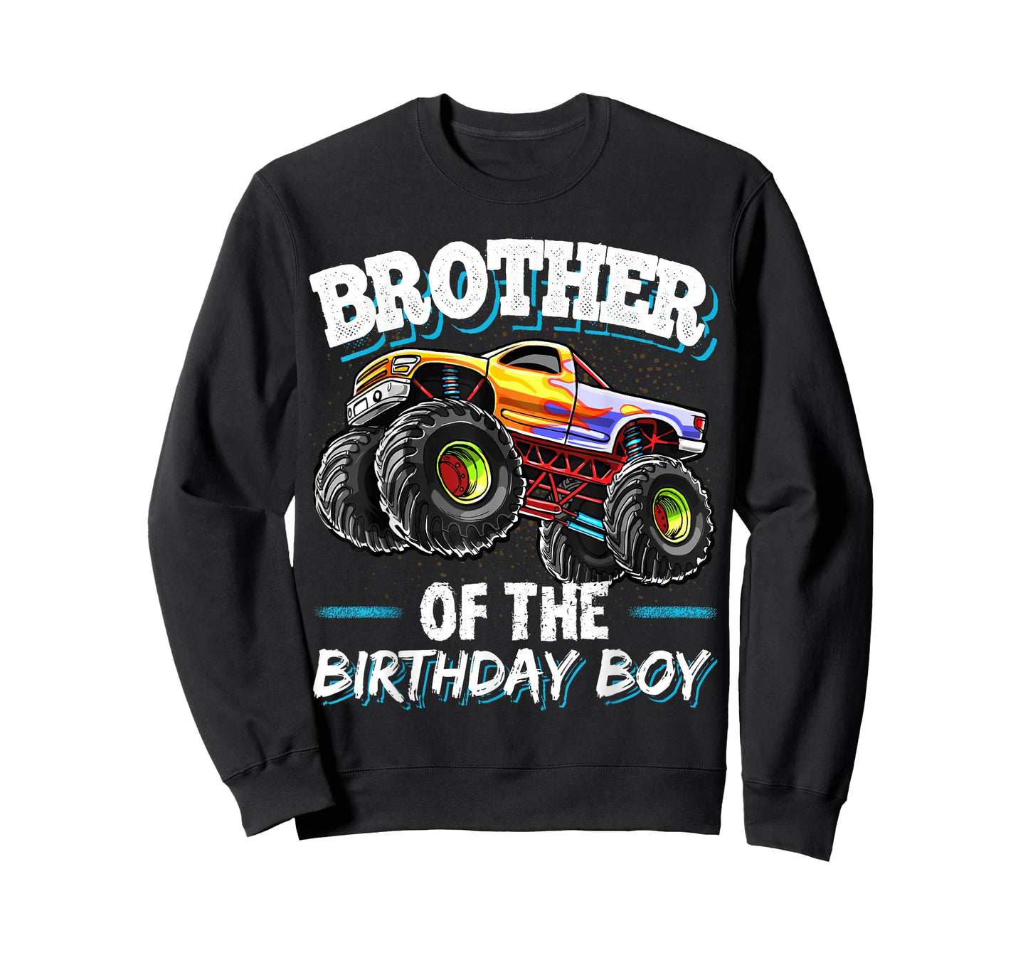 Brother of the Birthday Boy Monster Truck Birthday T-Shirt