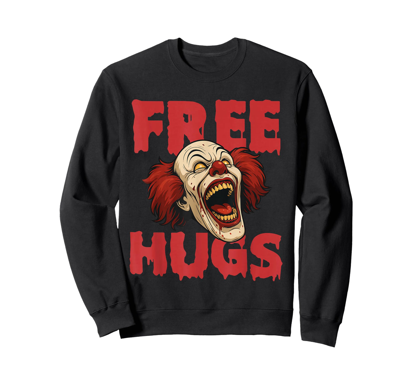 Free Hugs - Spooky Evil Scary Horror Clown Halloween T-Shirt