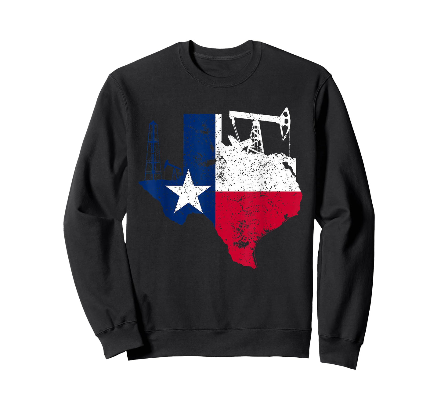 Patriotic Oilfield Worker Oilman Oil Rig Drilling Texas T-Shirt