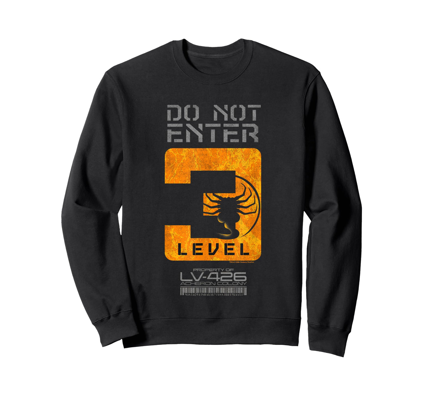 Aliens Do Not Enter Level 3 Face Hugger Silhouette Poster T-Shirt