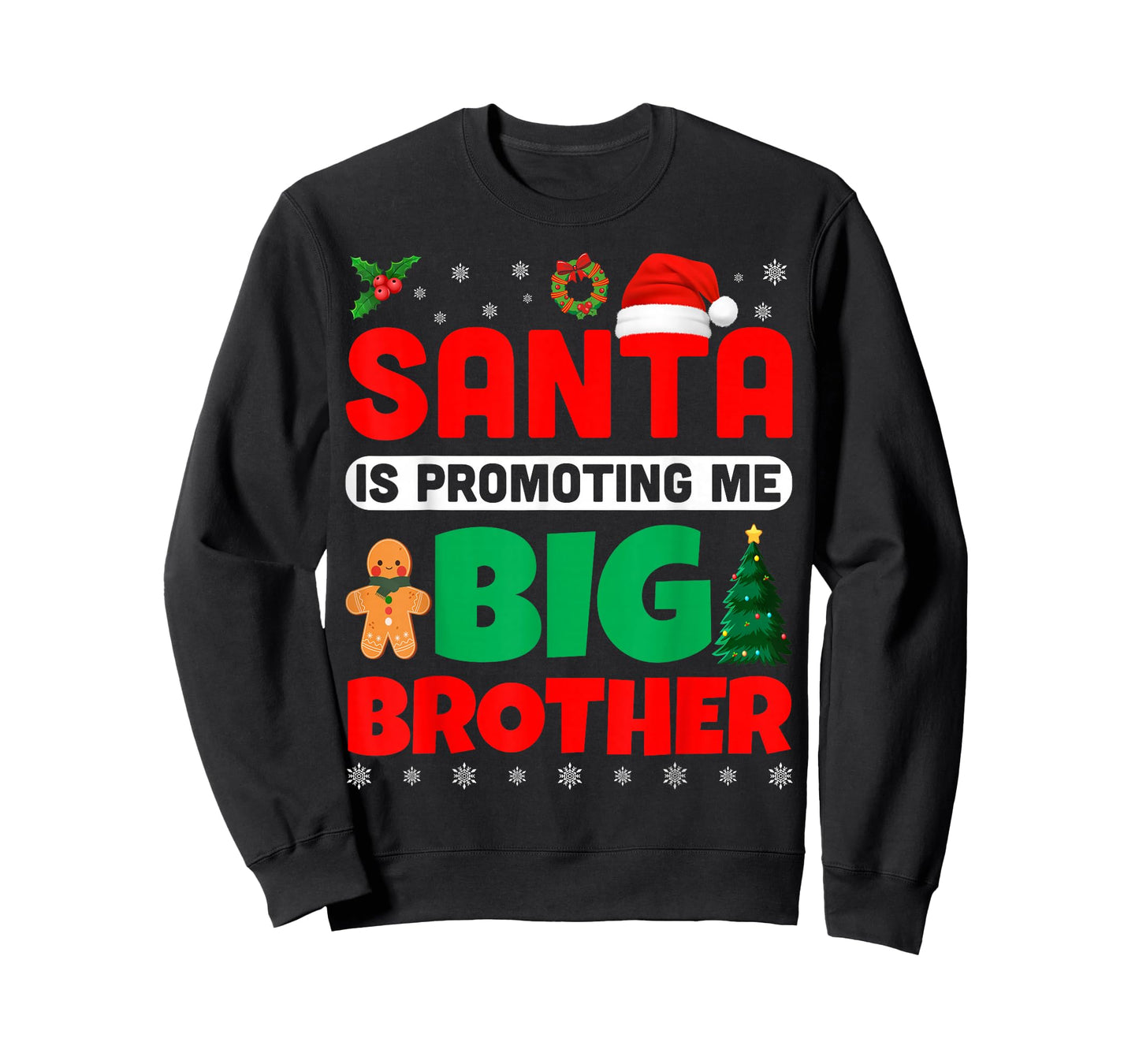Santa is Promoting Me to Big Brother Merry Christmas Pajamas T-Shirt