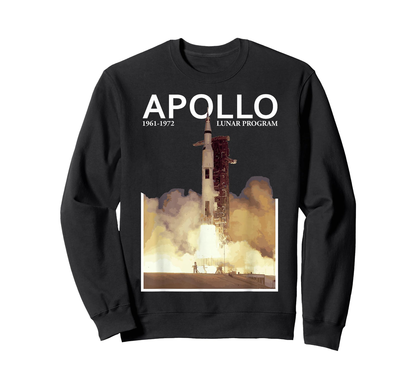 Apollo Lunar Gift For Women Saturn V Rocket Moon Landing T-Shirt