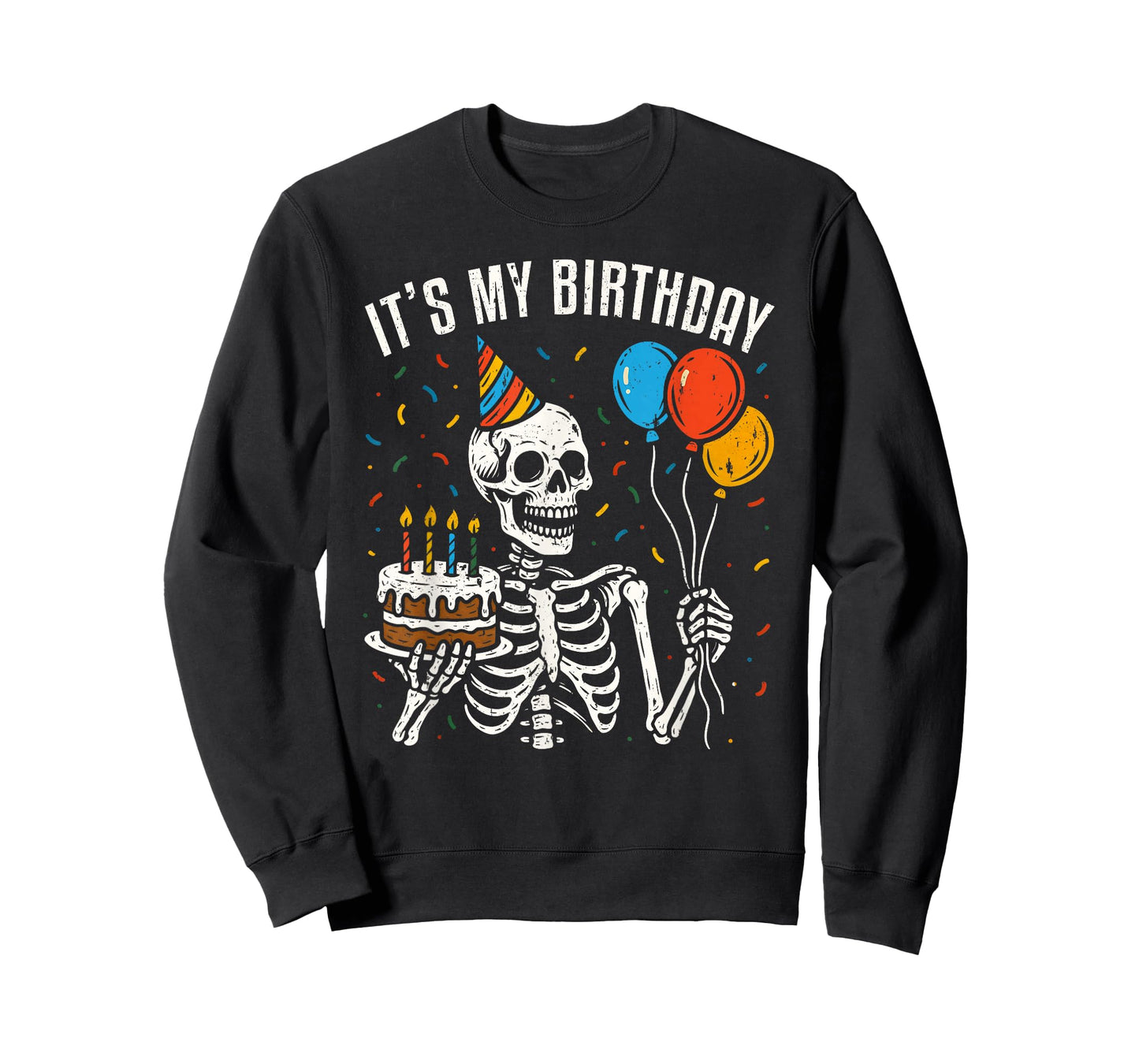 It's My Birthday Skeleton Spooky Halloween Birthday Party T-Shirt