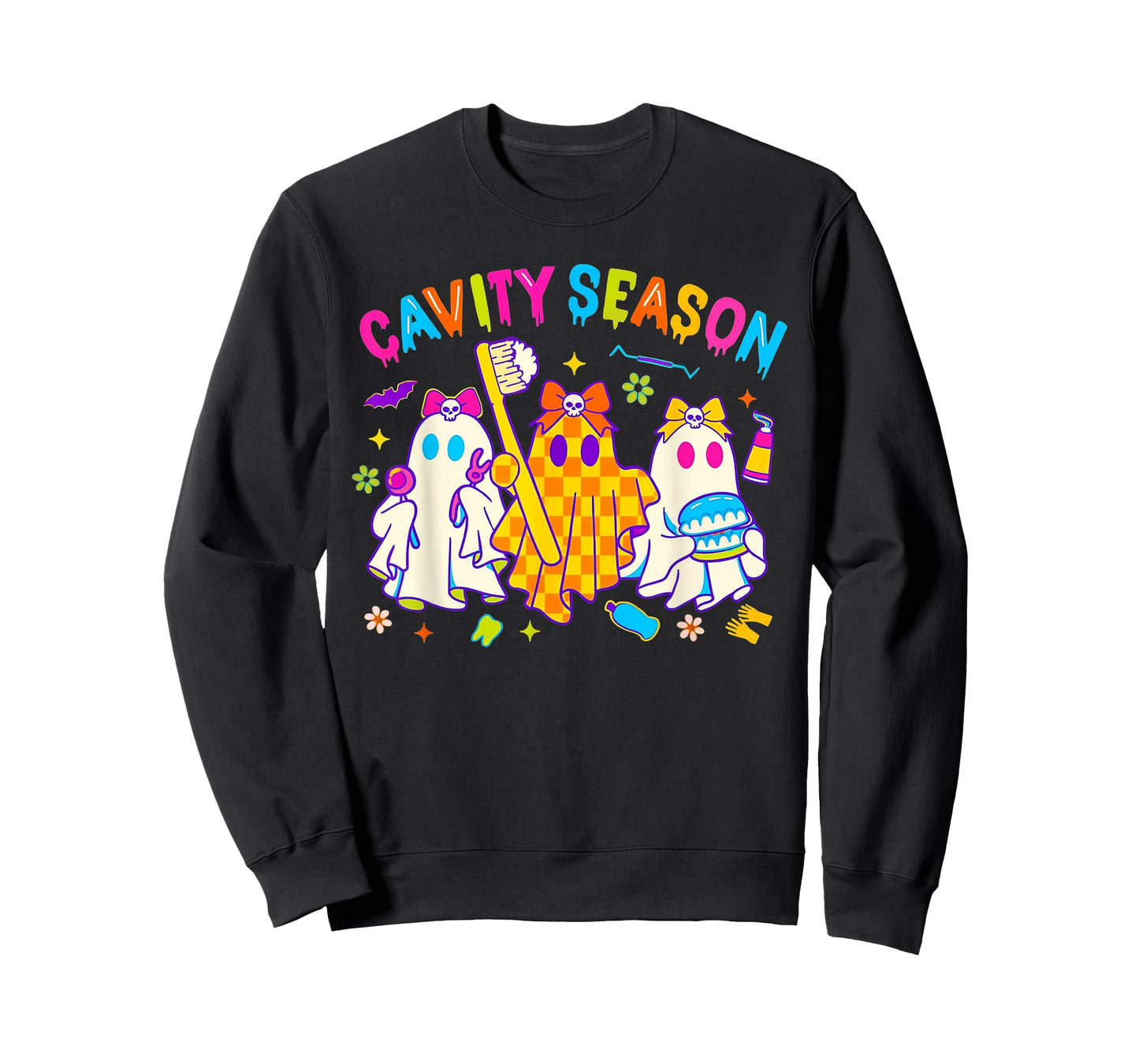 Cavity Season Funny Halloween Ghost Cute Spooky Tee T-Shirt
