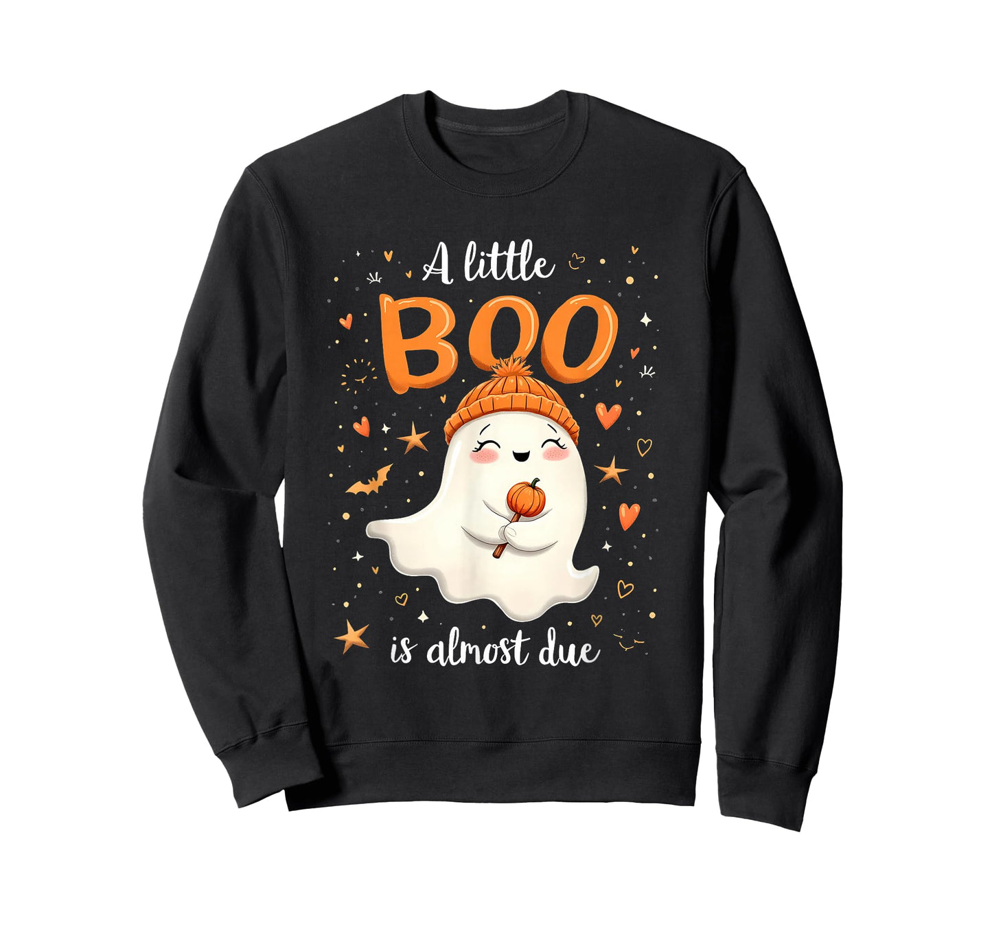 A Little Boo is Almost Due Expecting Mom Halloween Costume T-Shirt