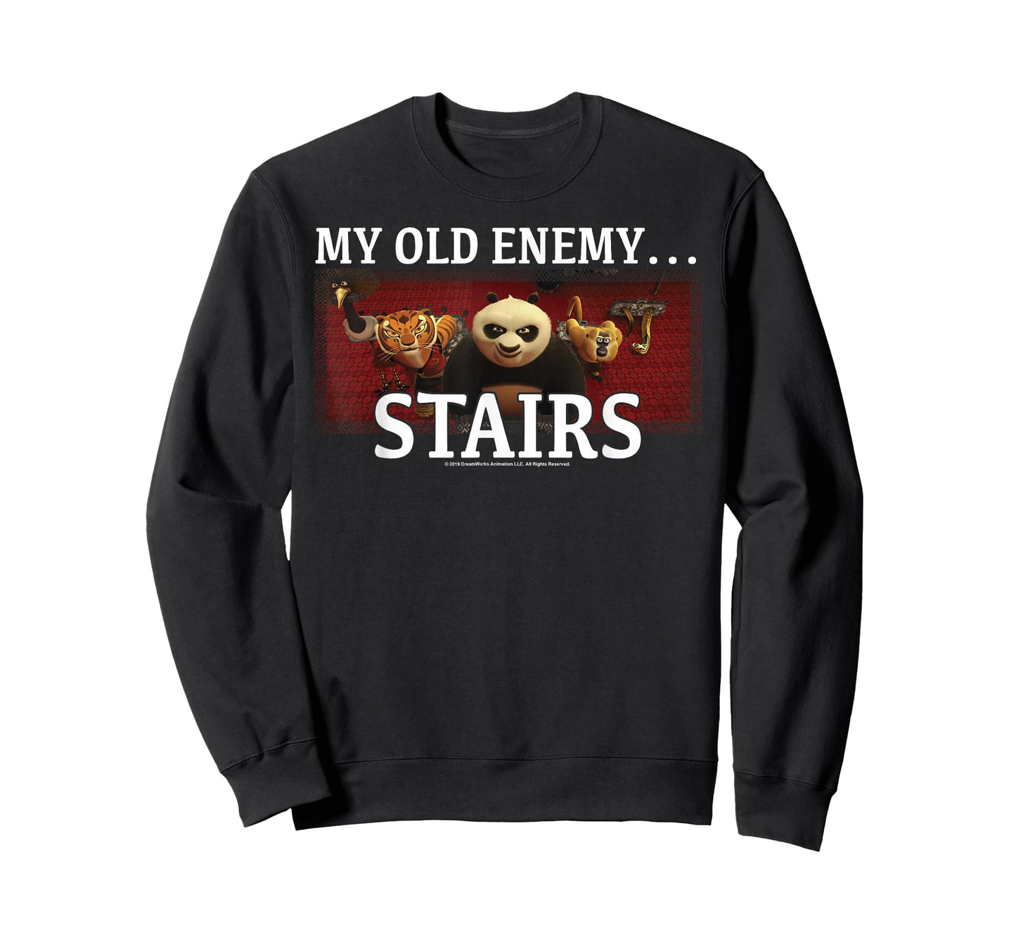 Kung Fu Panda My Old Enemy...Stairs Group Shot Portrait T-Shirt
