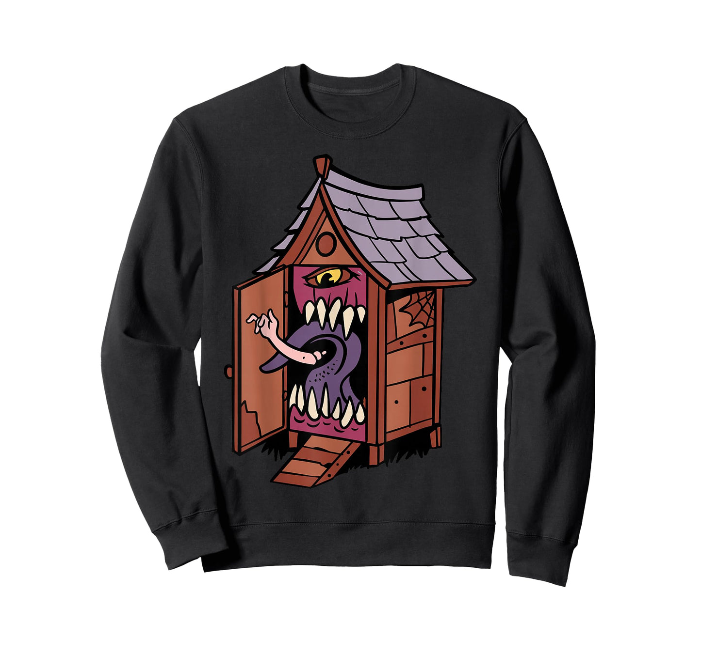Monster House Design With Giant Eye And Quirky Features T-Shirt