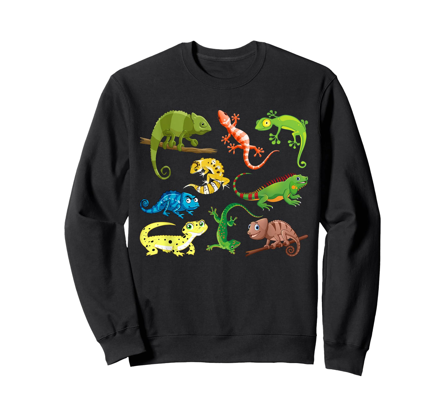 Lizards Collage Reptile Types Of Lizards Cool Lizards Lover T-Shirt