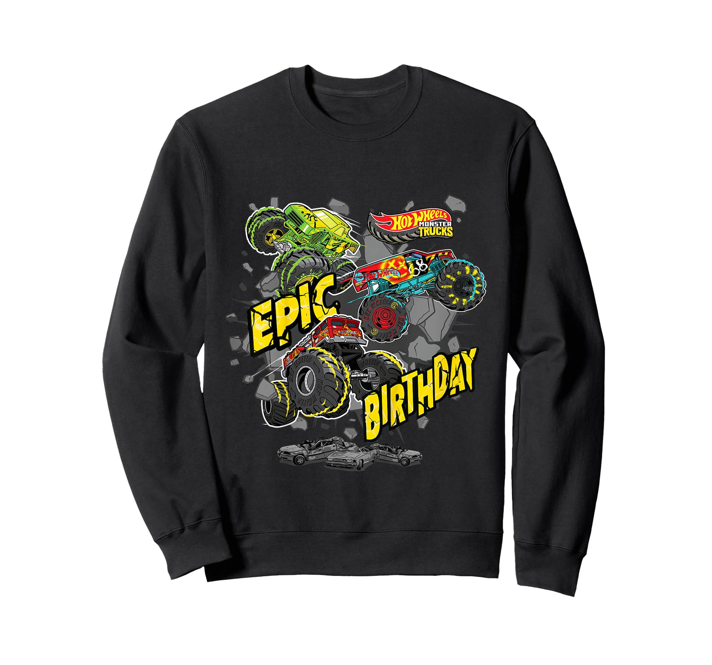 Kids Hot Wheels Monster Trucks - Epic Birthday T-Shirt