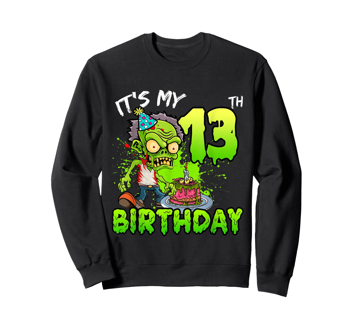 It's My 13th Birthday Zombie Lover 13 Year Old Boys Girls T-Shirt