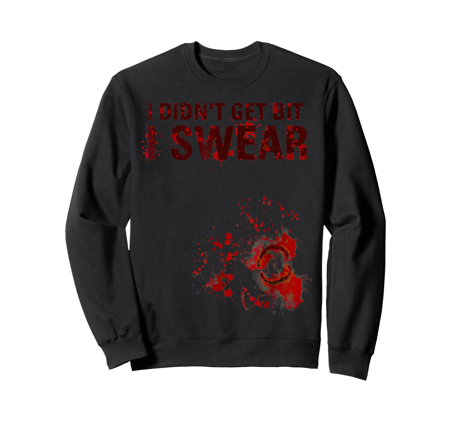 Bloody I Didn't Get Bit Zombie Bite Halloween T-Shirt
