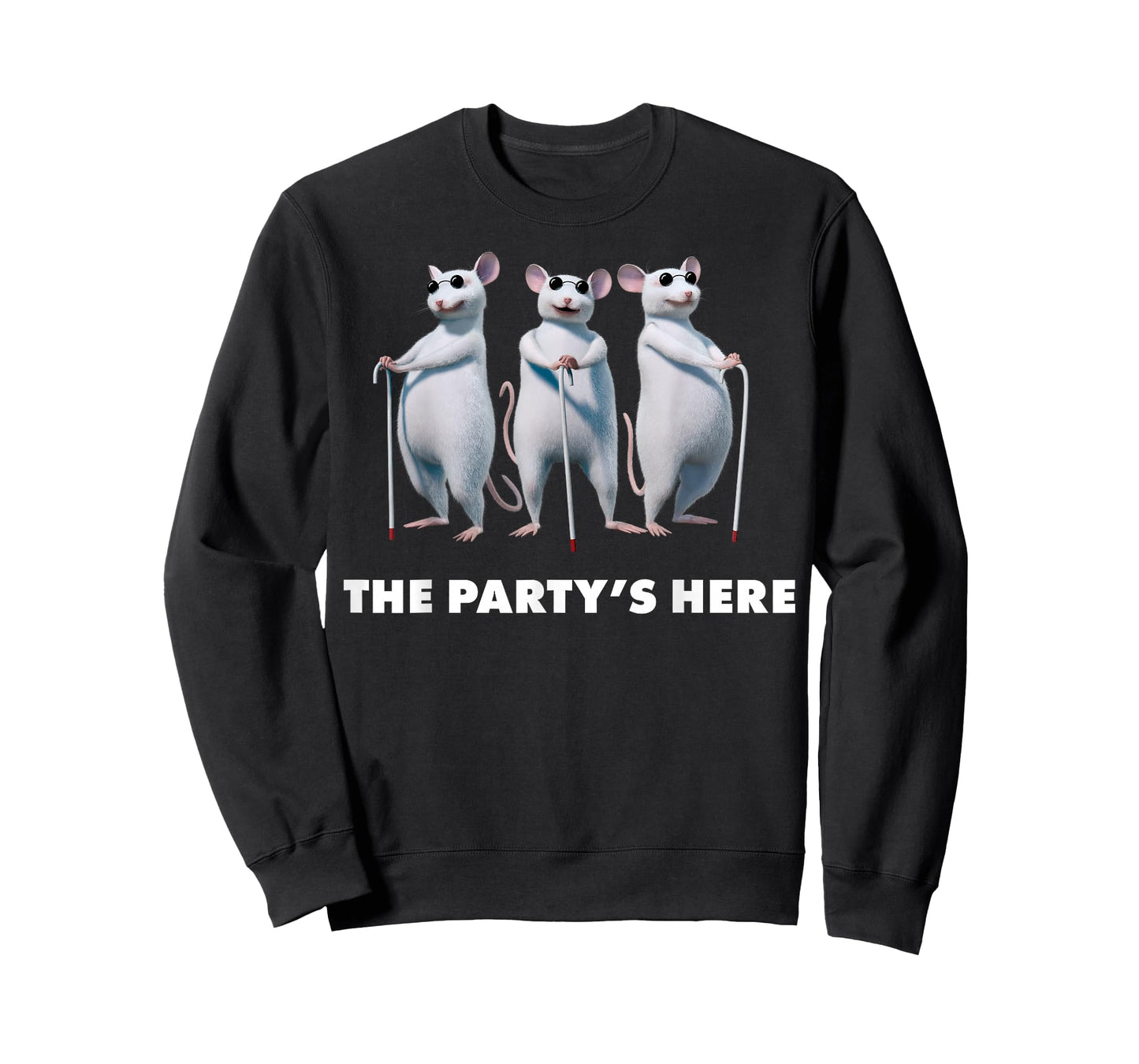 Shrek Blind Mice The Party's Here Text Poster T-Shirt