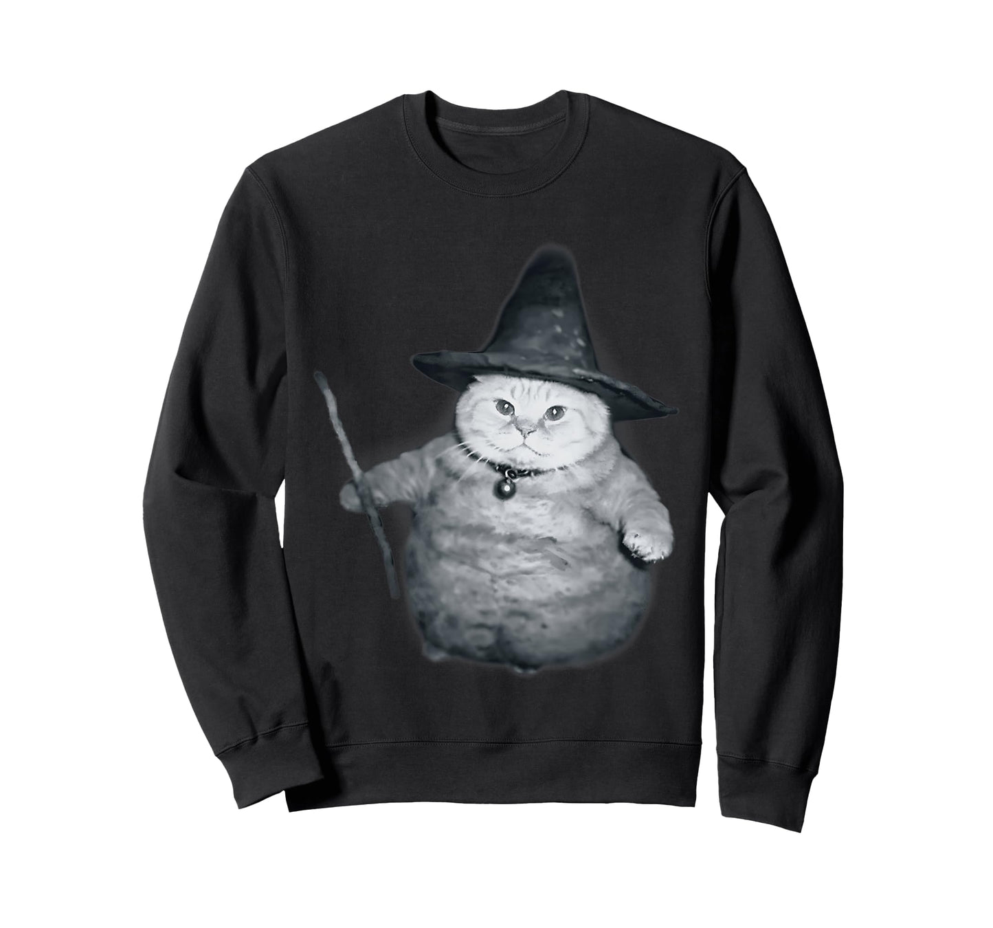 Wizard Kitten Meme Chonk Witch Cat Meme Stupid Brain Rot T-Shirt