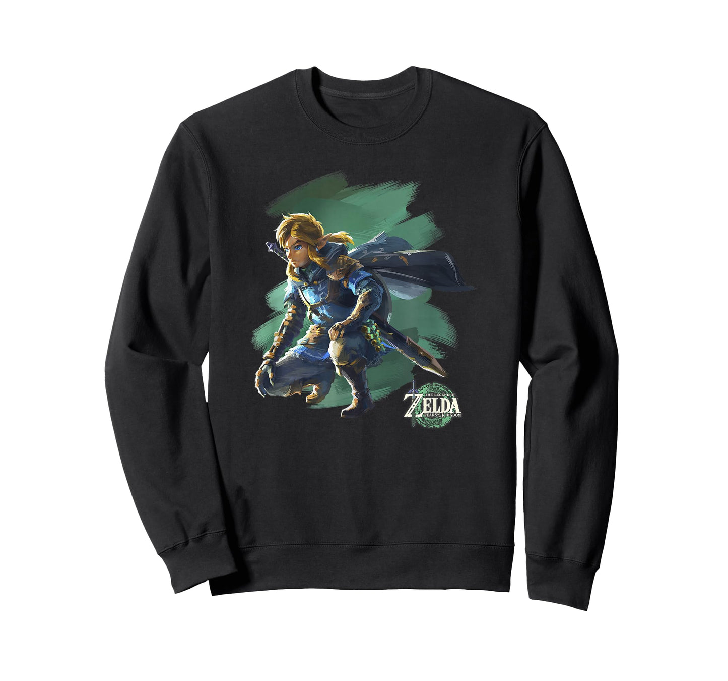 The Legend of Zelda Tears Of The Kingdom Crouching Link Art T-Shirt