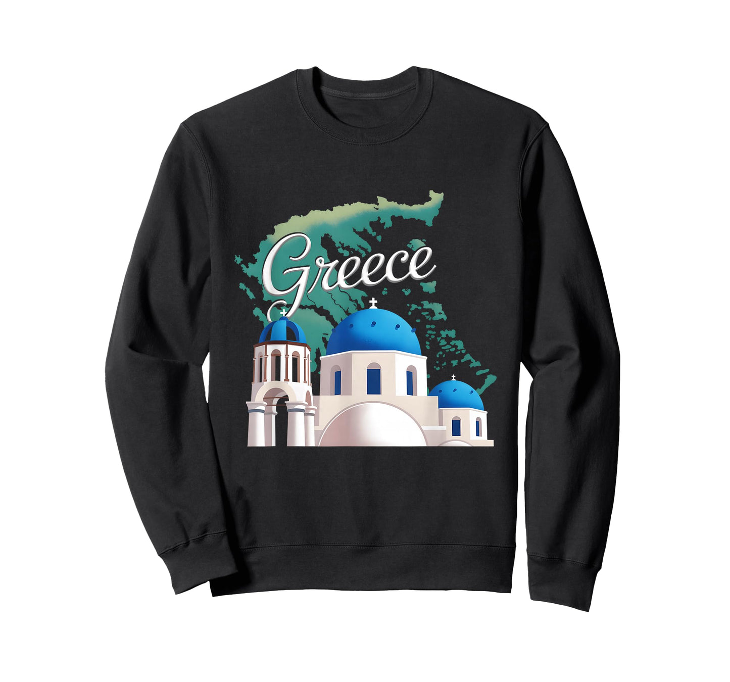 Travel Europe Greece Athens Santorini Crete Greek Vacation T-Shirt