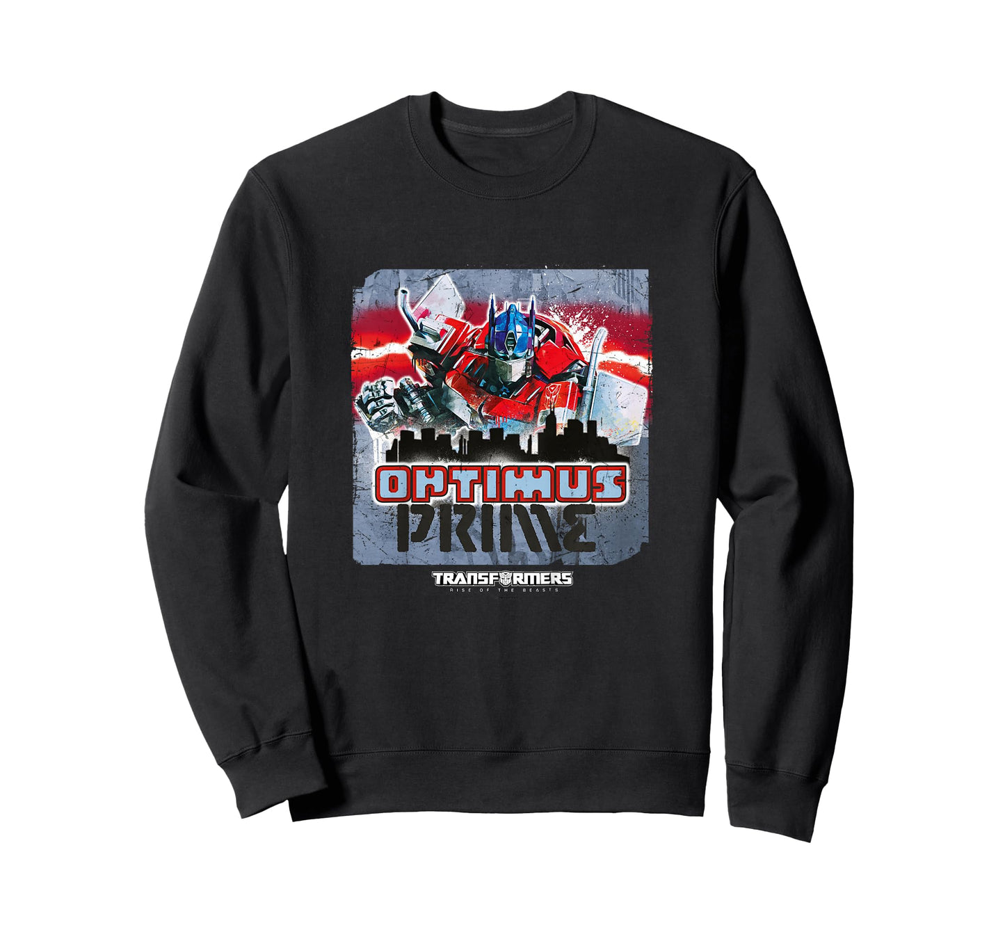 Transformers: Rise of the Beasts Optimus Distressed Shot T-Shirt