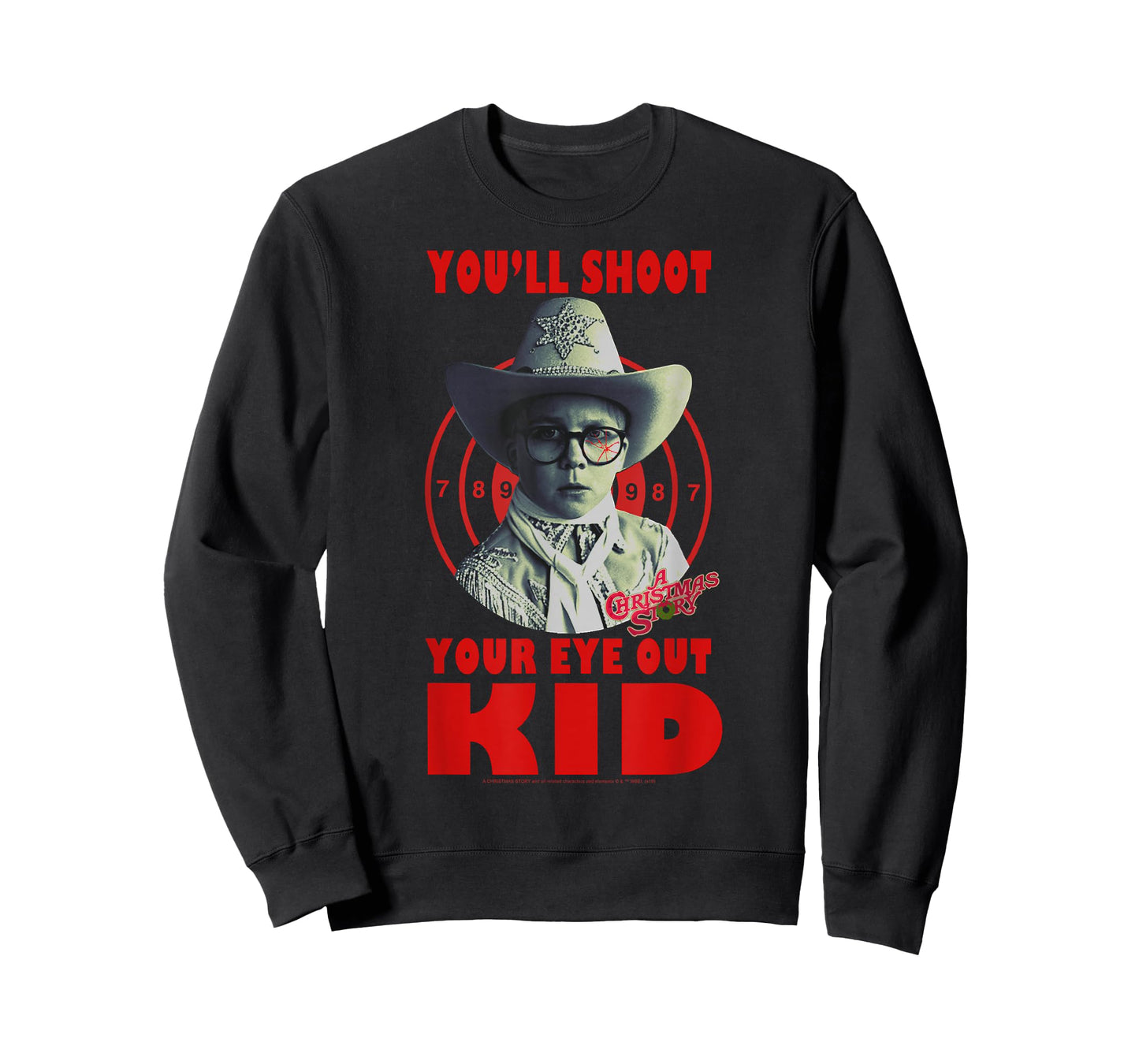 A Christmas Story Ralphie You'll Shoot Your Eye Out Kid T-Shirt