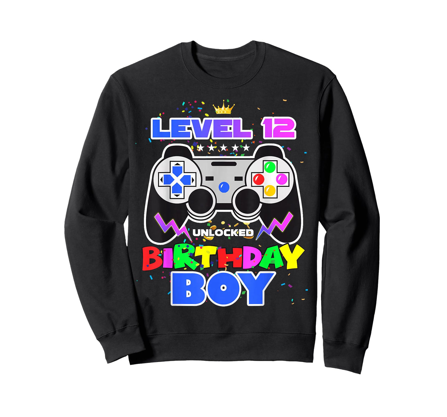 Level 12 Unlocked Birthday Boy 12th Birthday Video Game T-Shirt