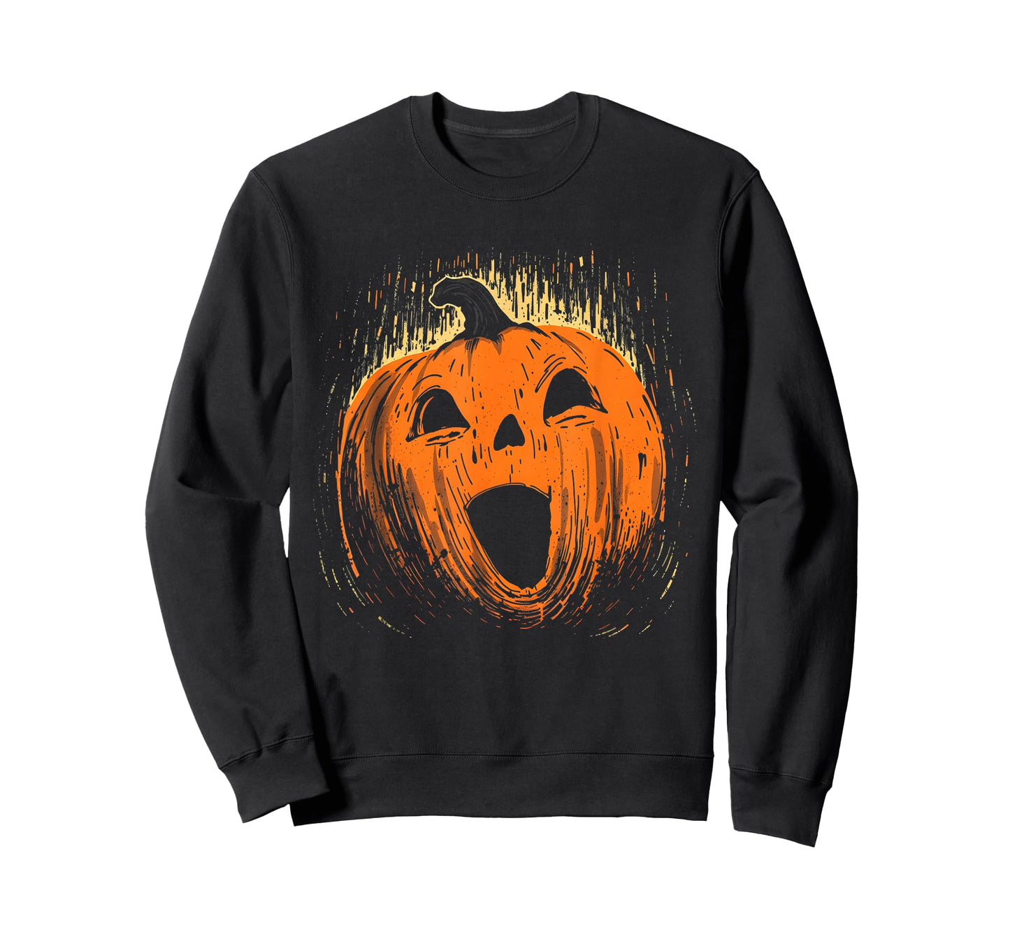 Vintage Pumpkin Halloween Retro Jack O Lanter Face T-Shirt