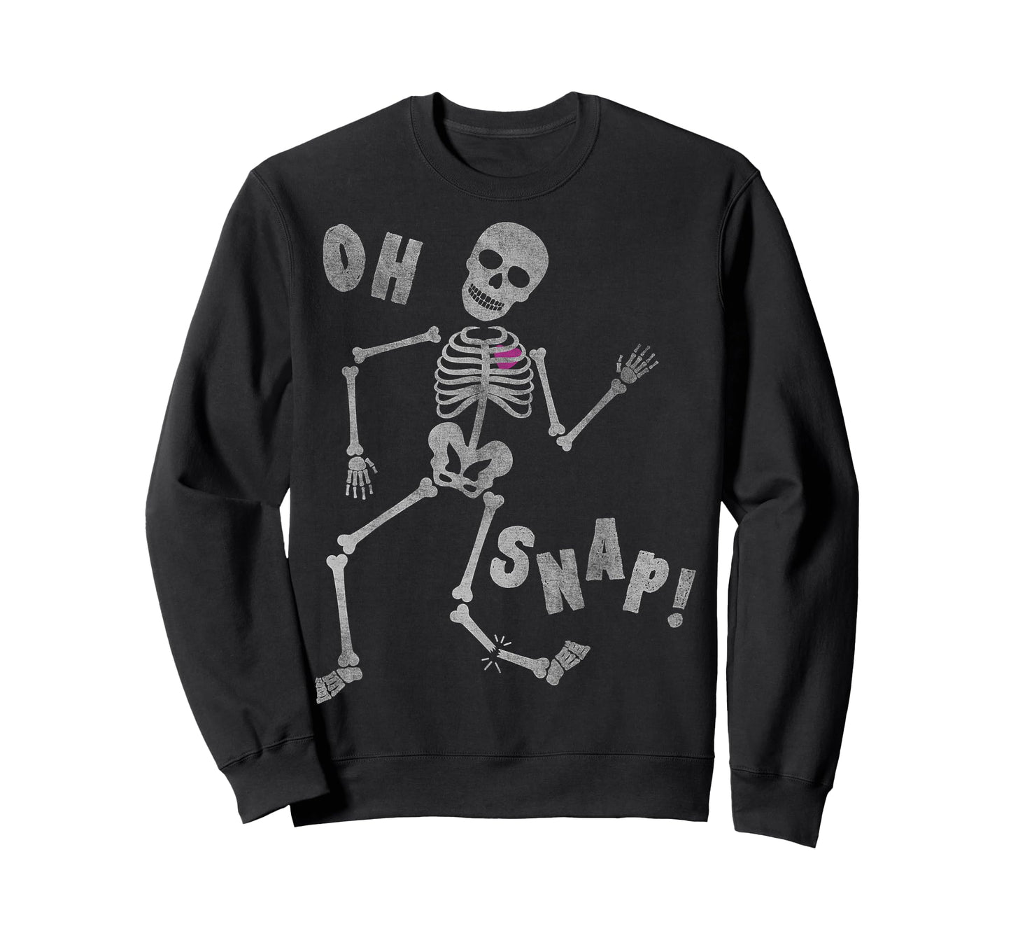 Halloween Oh Snap Skeleton Broken Leg T-Shirt