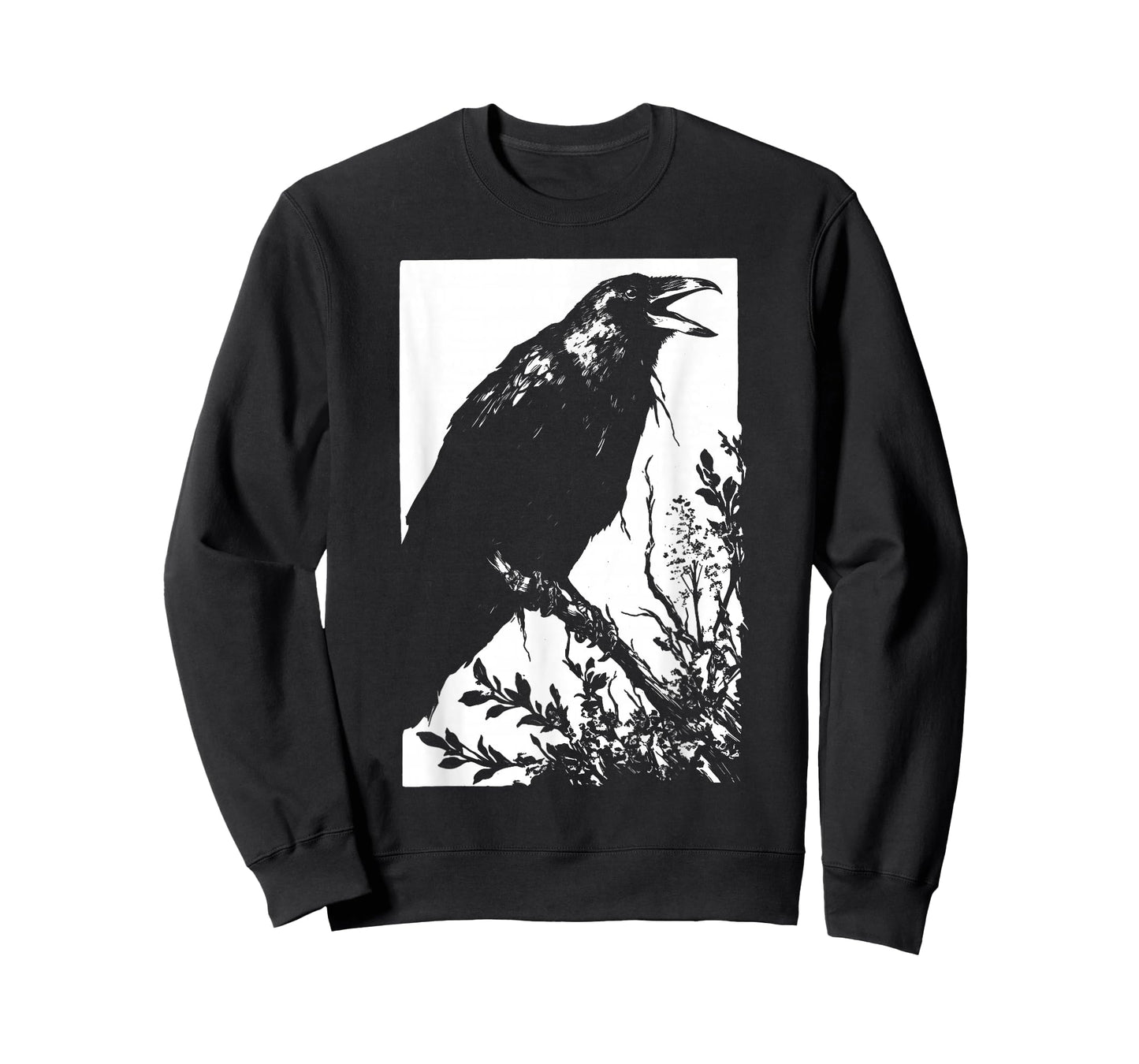 Crow Weirdcore Goblincore Punk Goth Aesthetic Creepy Horror T-Shirt