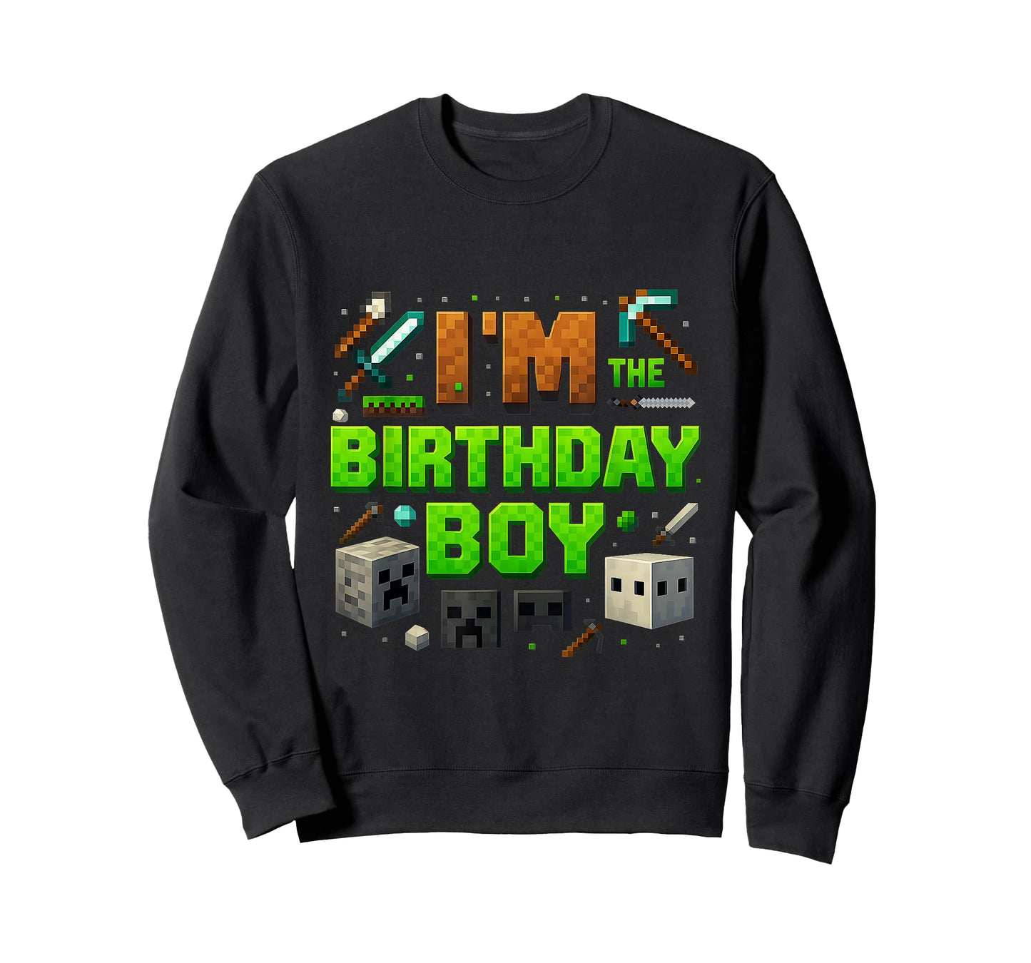 Party Video Gamer Pixel Number I'm The Birthday Boy Bday T-Shirt