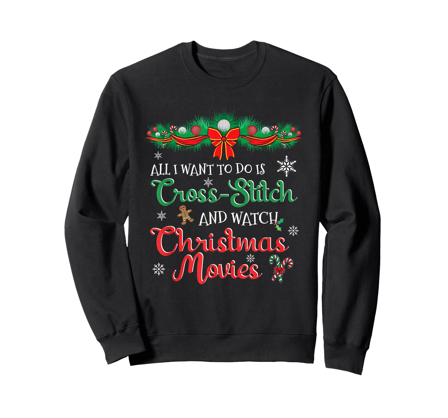 Funny Christmas Movie for Cross-Stitch Lovers T-Shirt